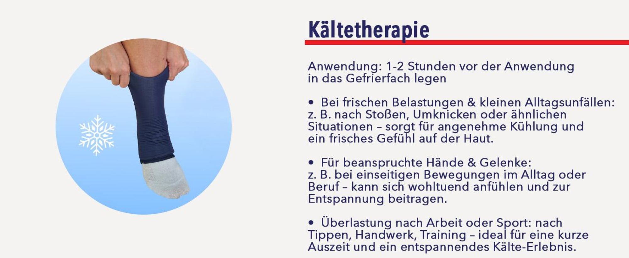 IEA Medical Kühlmanschette Ellbogen & Knie XL 360° Gel-Sleeve, kühlende Bandage für Sprunggelenk, Wade & Arm wiederverwendbar
