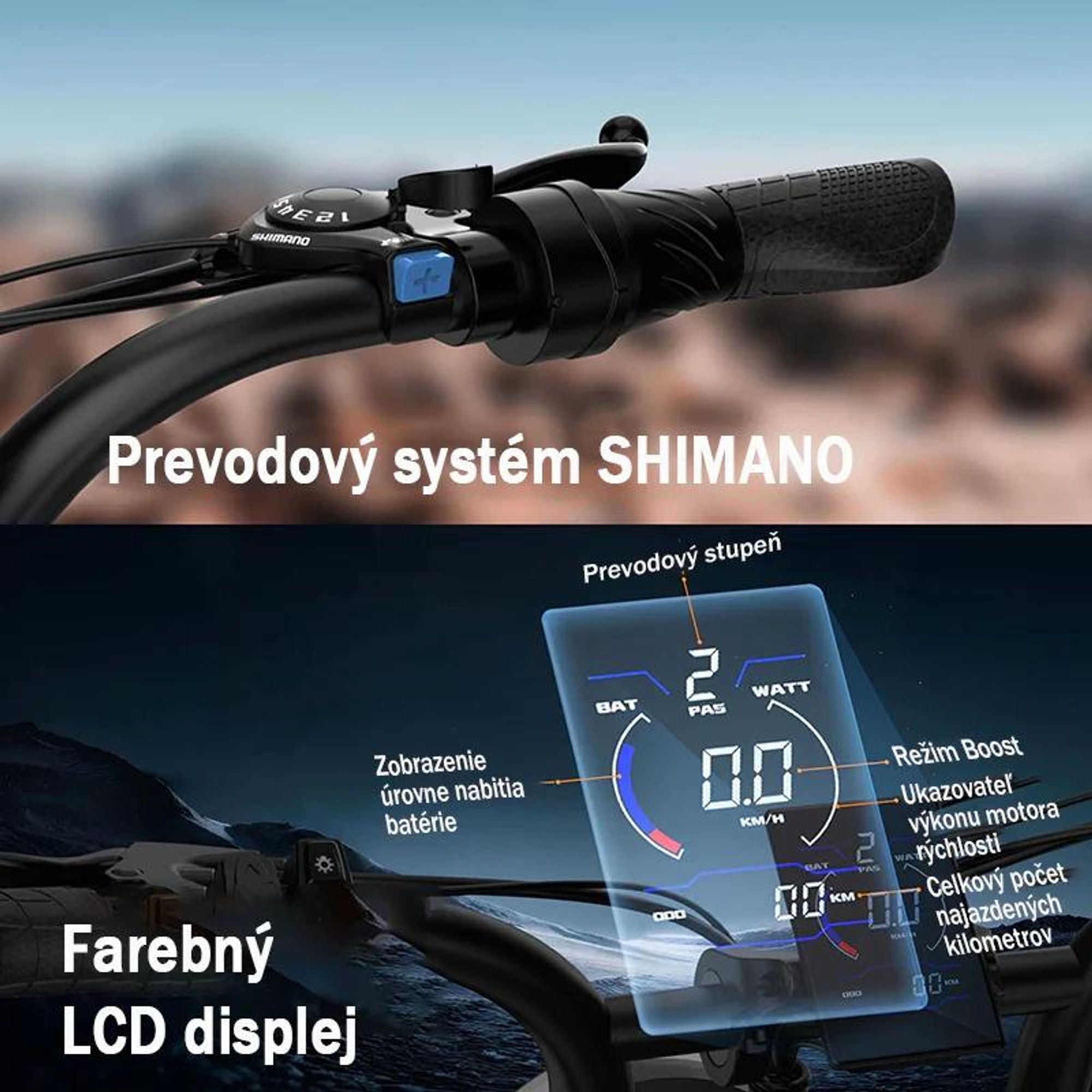 URLIFE T2 Elektrický Bicykel - Motor 250W Batéria 48V 15.6Ah Kotúčové brzdy Asistent pedálov - Čierna