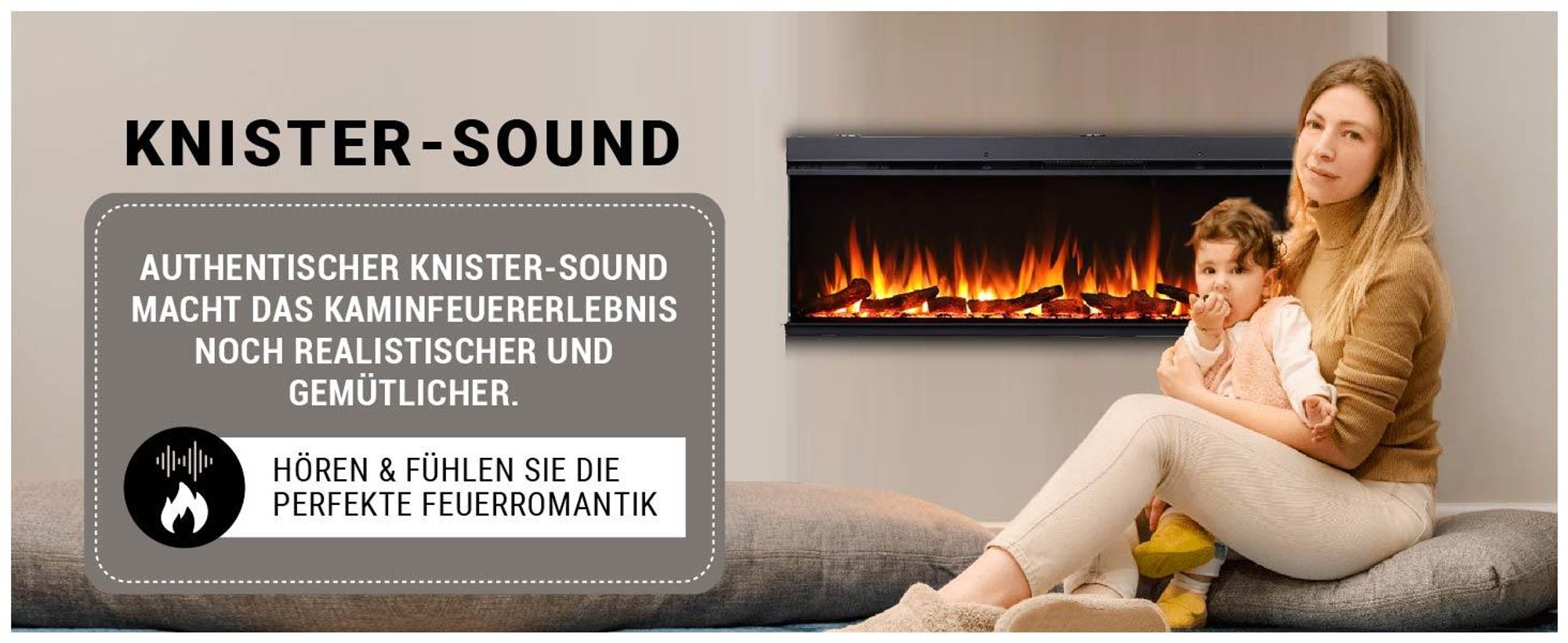 Elektrokamin BALDERIA Athena 60 - Einbaukamin - Schwarz