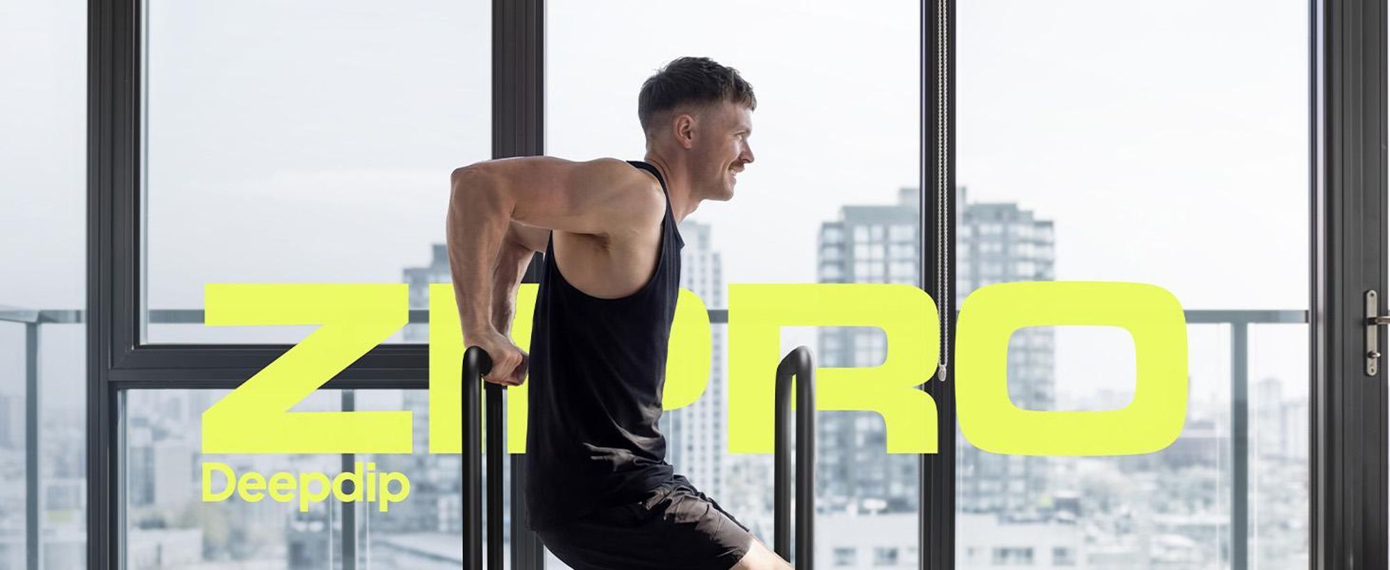 ZIPRO Deepdip Dip Station Höhenverstellbar Barren - Calisthenics Trainingsständer Liegestützgriffe Kraftstation Homegym 240 kg Bauchtrainer