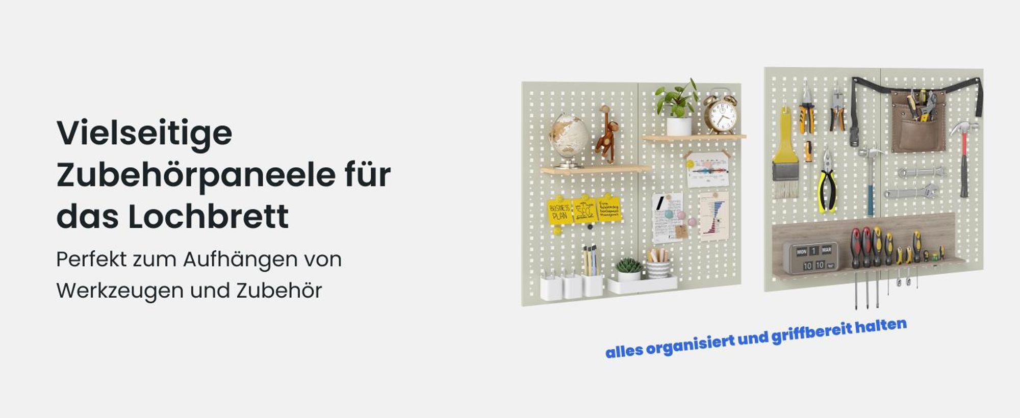 FLEXISPOT Werkbank aus Stahl, Arbeitstisch mit Lochwänden und oberer Ablage, Lagerregal bis 200 kg, für Werkstatt, Lager, Büro und Haushalt (Grün)