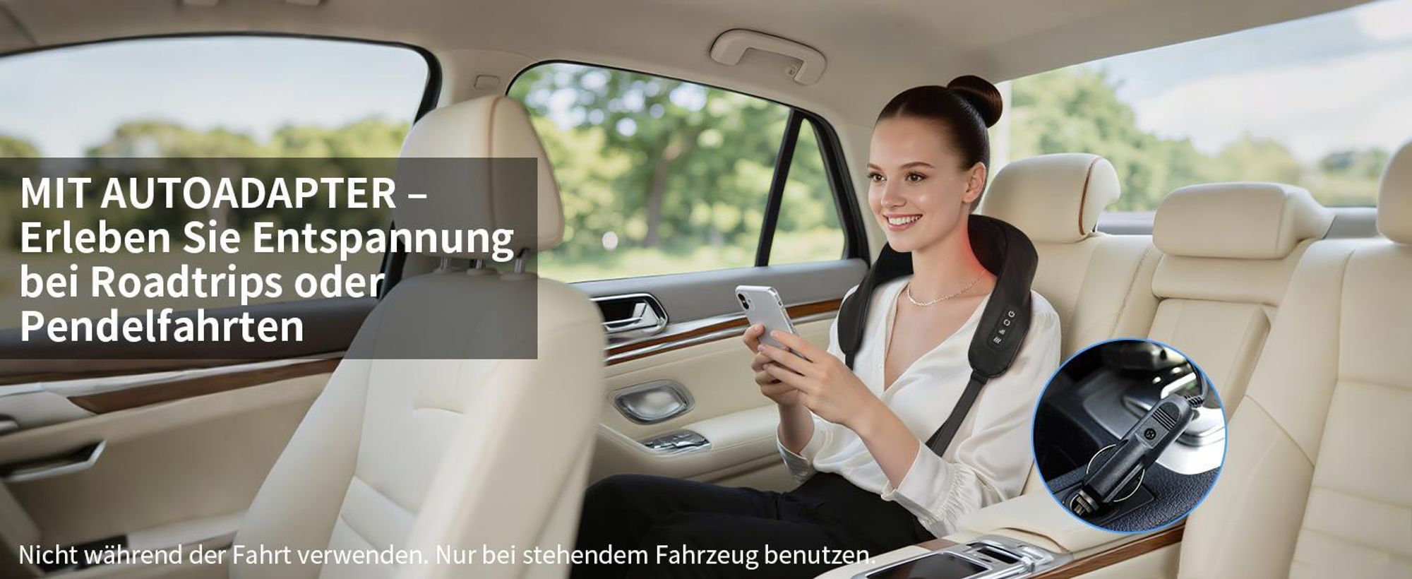 Nackenmassagegerät, Shiatsu Massagegerät, Rückenmassagegerät, Elektrisches Massagegerät mit Wärme, Schmerzlinderung, für Schulter, Rücken, Beine, Füße