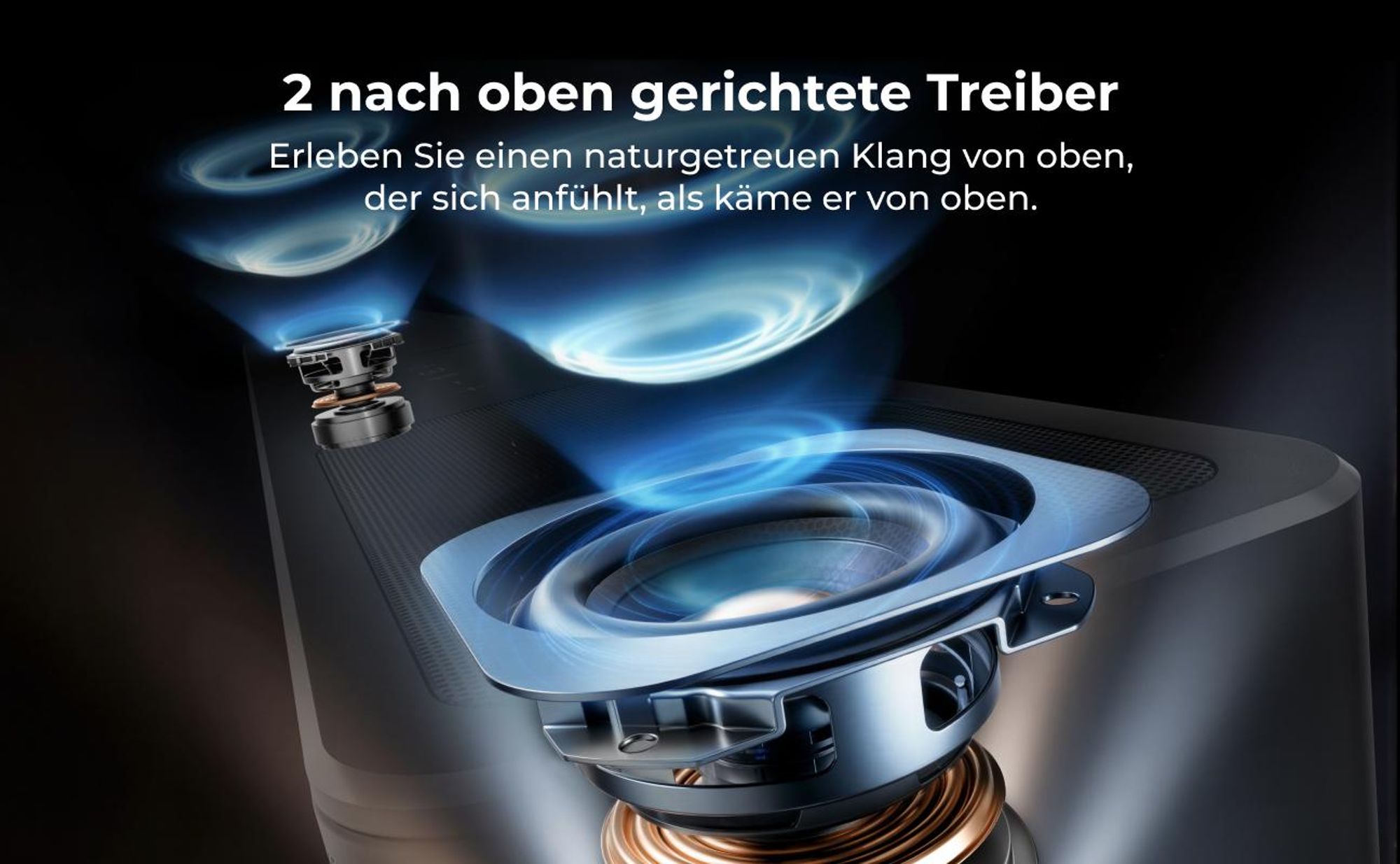 ULTIMEA Poseidon M70 - Soundbar für TV, 3.1.2 Dolby Atmos, kabelloser 5,25" Subwoofer, HDMI eARC, Bluetooth® 6.0, 312 W Spitzenleistung