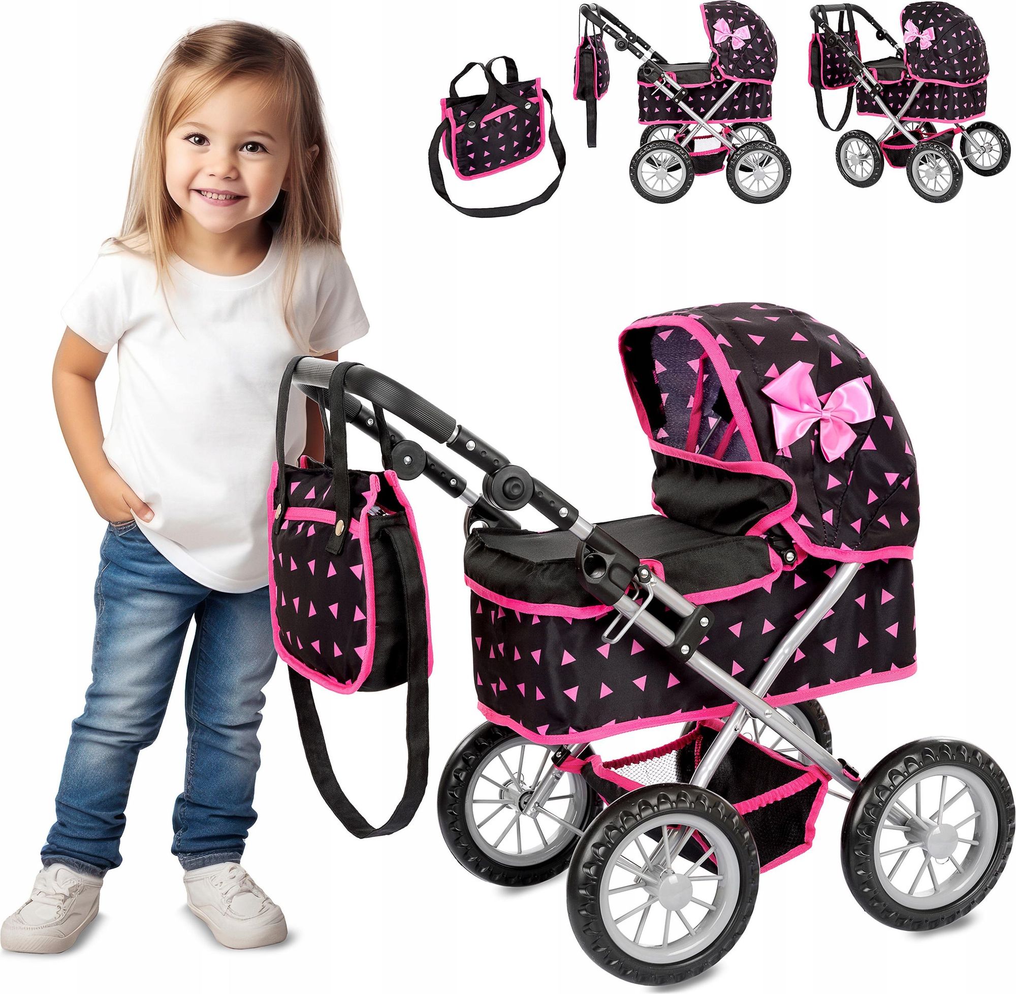 Kinderplay Puppenwagen KP0261R in Rosa