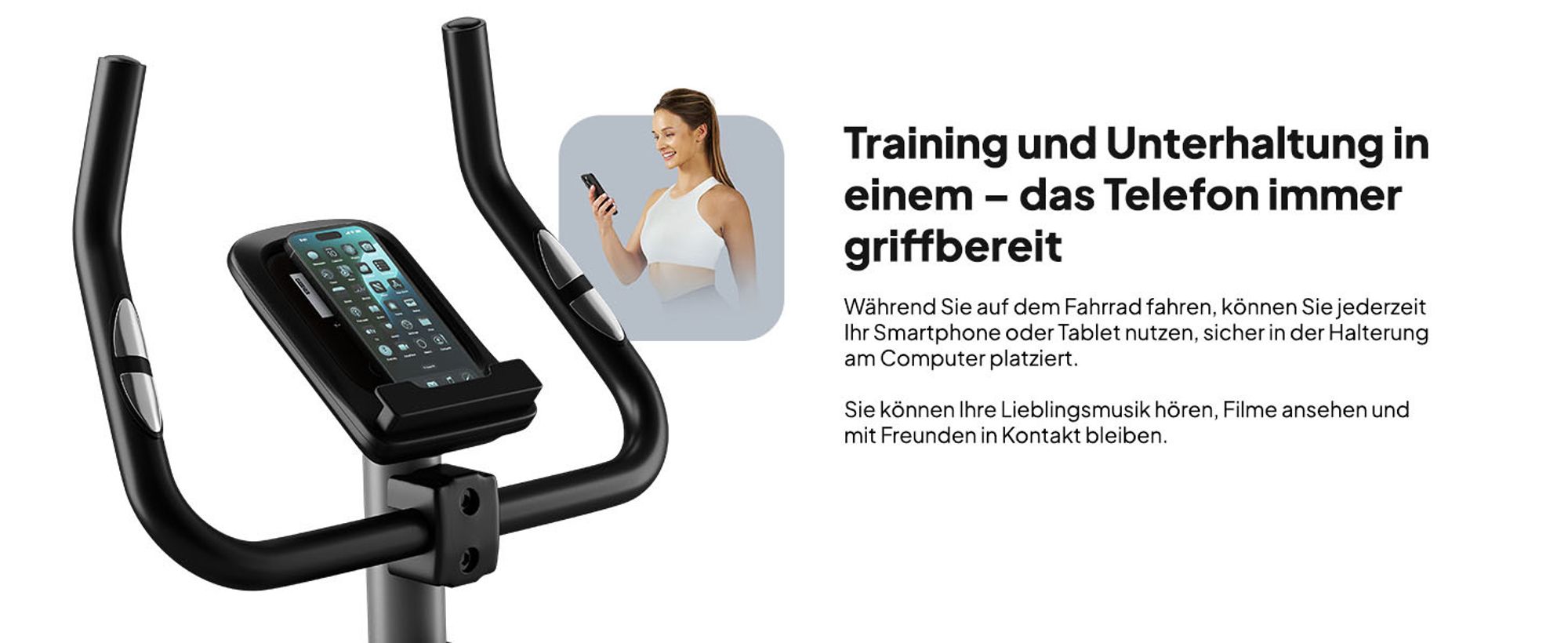 Zipro Heimtrainer Fahrrad Drift – Magnetisches Fitnessbike mit 6kg Schwungmasse Leiser Hometrainer für Zuhause Kompakt, mit Pulsmessung Tablethalter