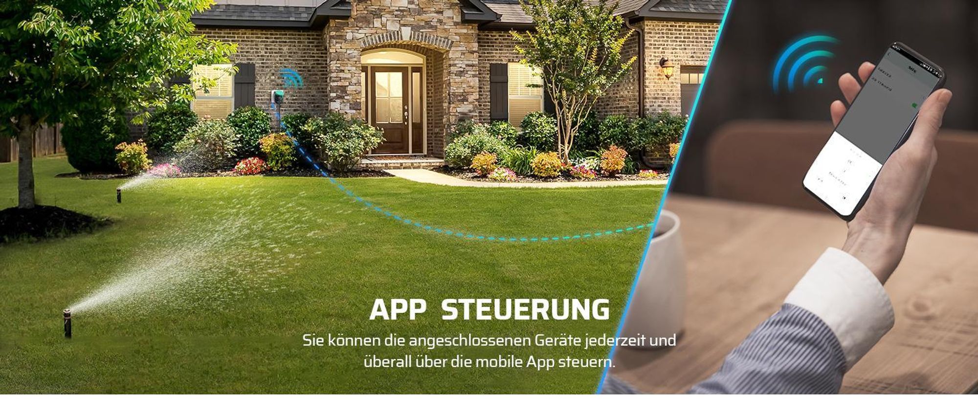 DEWENWILS WLAN Steckdose für Außen IP44, 3680W, Kompatibel mit Alexa, Google Home und IFTTT, Kein Hub erforderlich, CE und