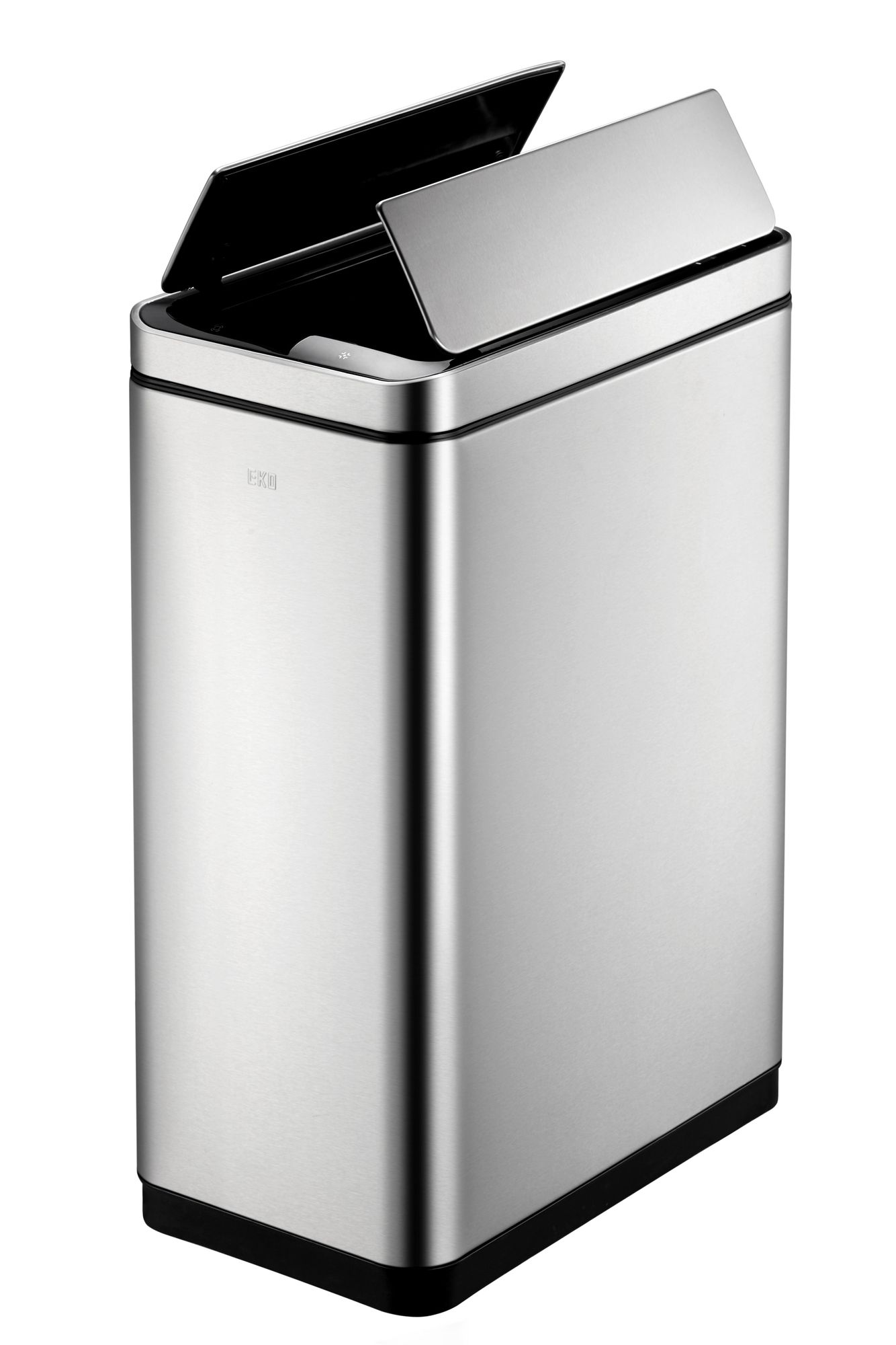 EKO - Deluxe Phantom Sensor Poubelle 20+20 litres - Stainless steel Polypropylene - Matt Edelstahl