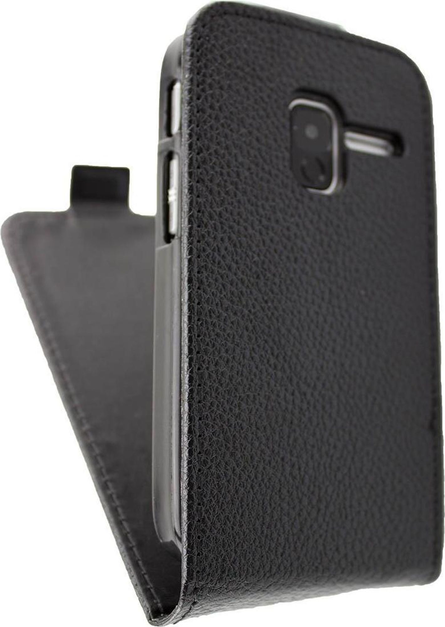 caseroxx Schutz Tasche Hülle Flip Cover kompatibel mit Alcatel 2008G, Smartphone Tasche Flip Cover in schwarz Bild 3