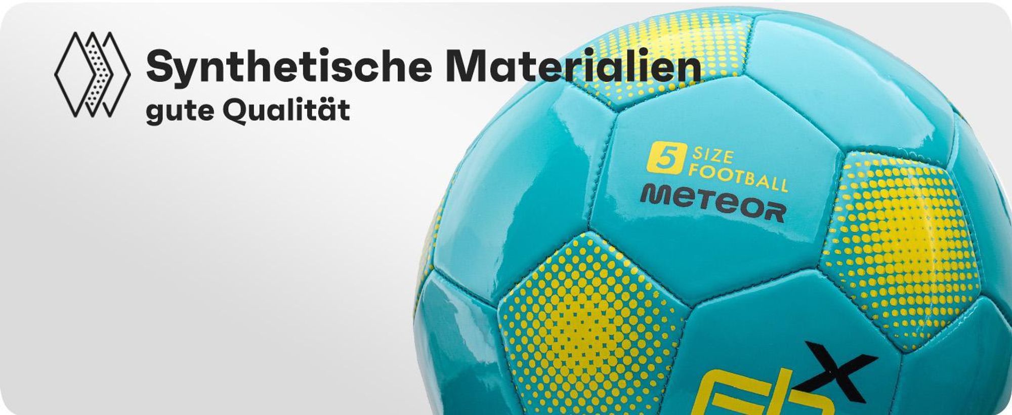 meteor FBX Kinder Fußball Ball kleine Sportball Kleinkinder Freizeitball für drinnen und draußen Ball für Mädchen und Jungen Größen: #5 neon gelb