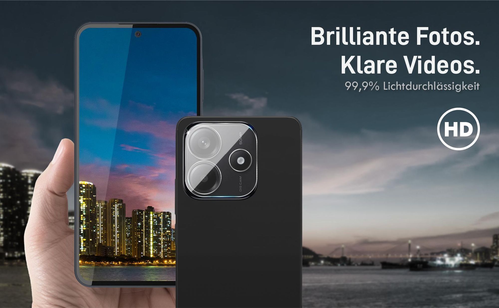 Brilliante Bildqualität mit dem Xiaomi Redmi Note 14 5G dank 99,9% Lichtdurchlässigkeit