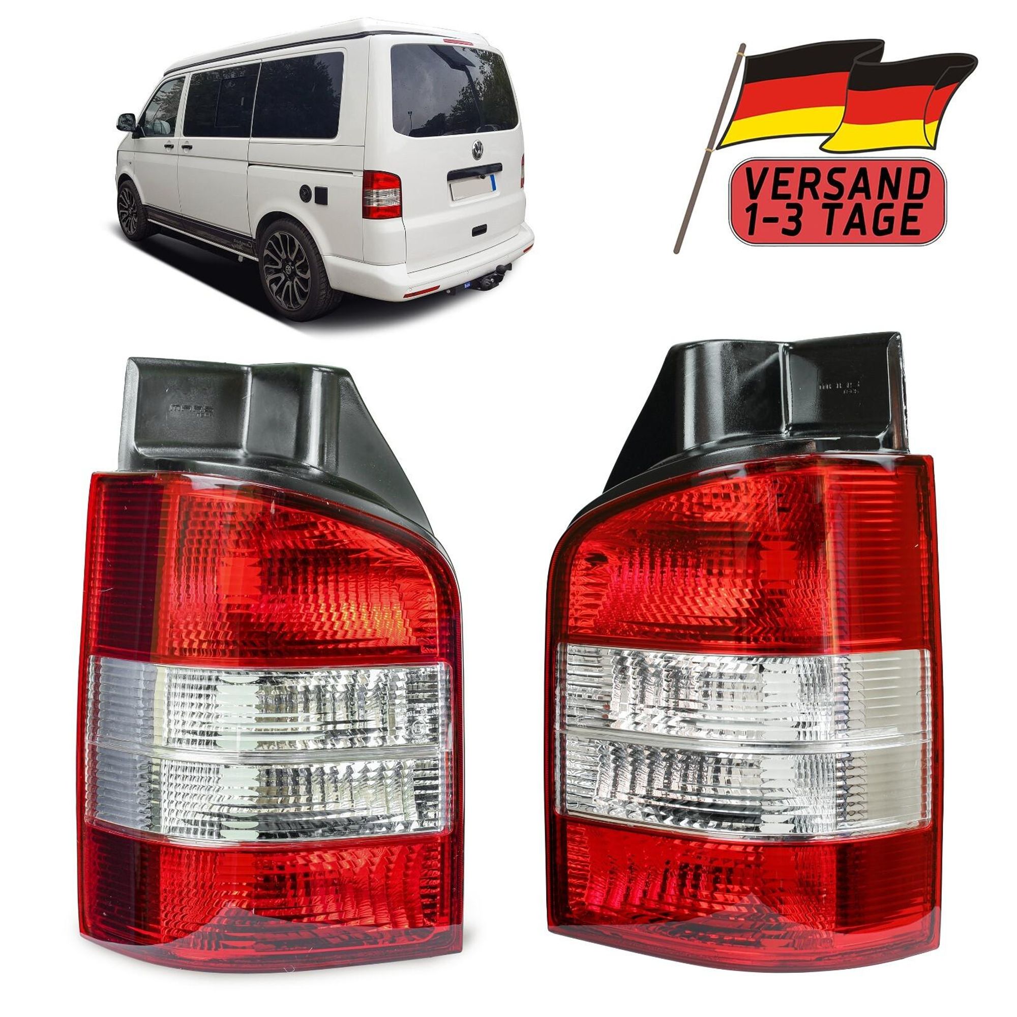 VW Transporter T5 Links + Rechts Rückleuchte Heckleuchte Rücklicht 2010-2015