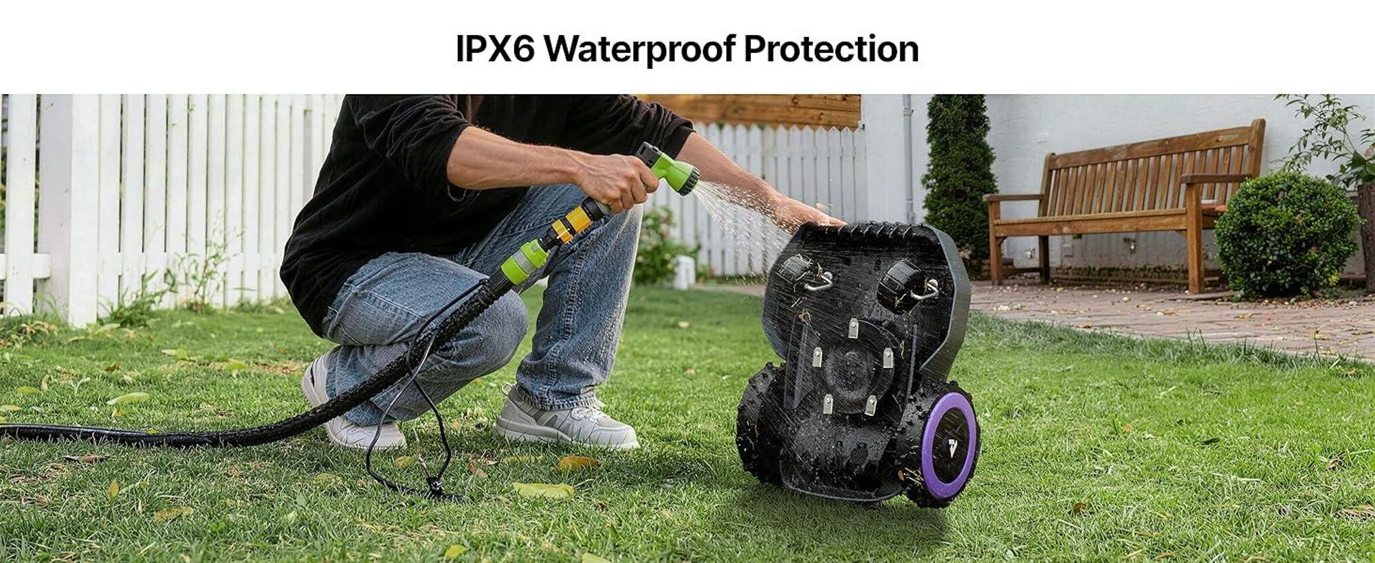 ANTHBOT M9 Robot tosaerba senza cavo perimetrale, navigazione GPS RTK, rilevamento ostacoli AI, per giardini di grandi dimensioni fino a 900 m², 3 mesi di NRTK gratuiti
