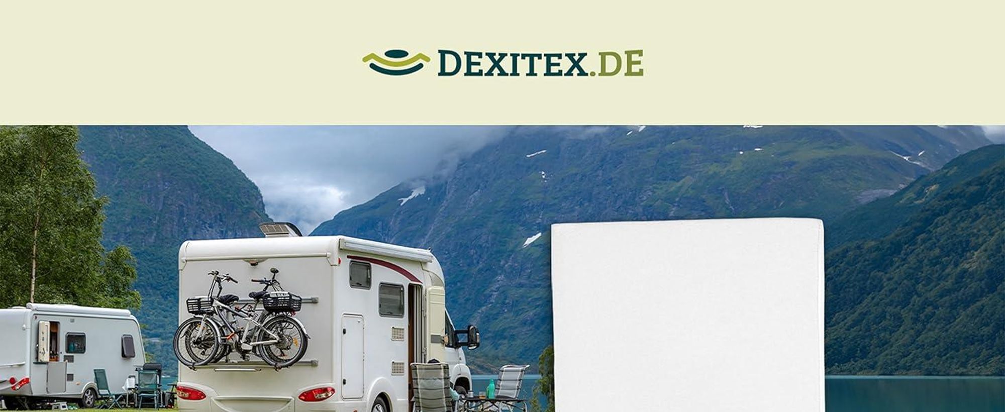 Dexitex Jersey Spannbettlaken Hebebett Wohnmobil & Wohnwagen – 130–160 x 190–210 cm – MultiFit® 100% Baumwolle Weiß