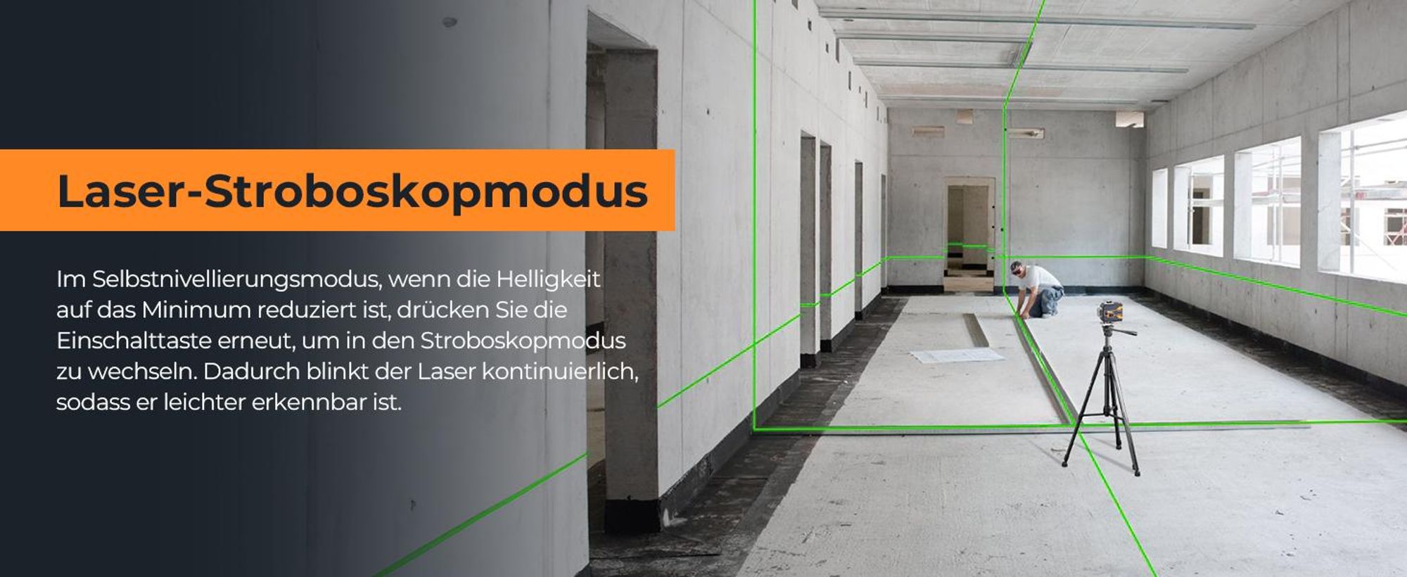 CIGMAN CMS02 Křížový Laser 4×360° Zelený s App, LCD a 2 Akumulátory