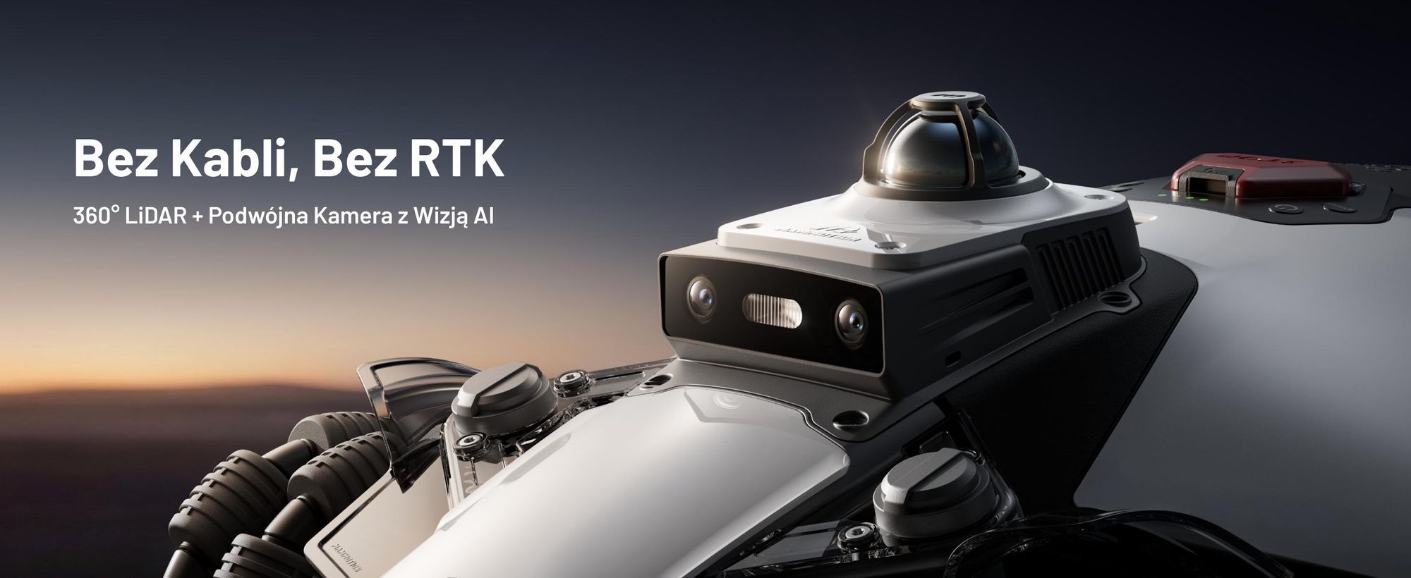 Robotická sekačka Mammotion LUBA Mini 2 AWD 1500, bez kabelu, do 1500 m², sekání okrajů, DropMow, mapování, 4G modul, APP