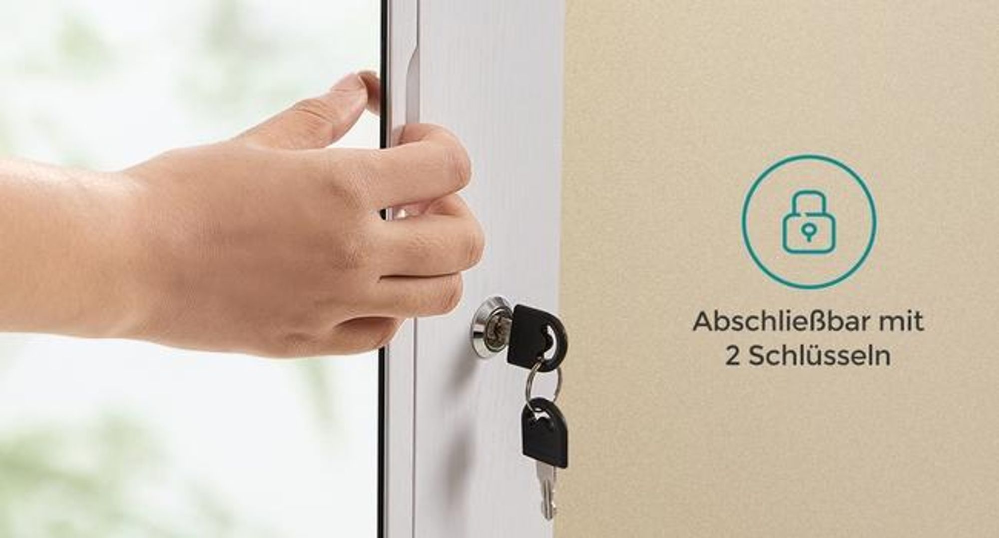 Abschließbar & mit Aussparung