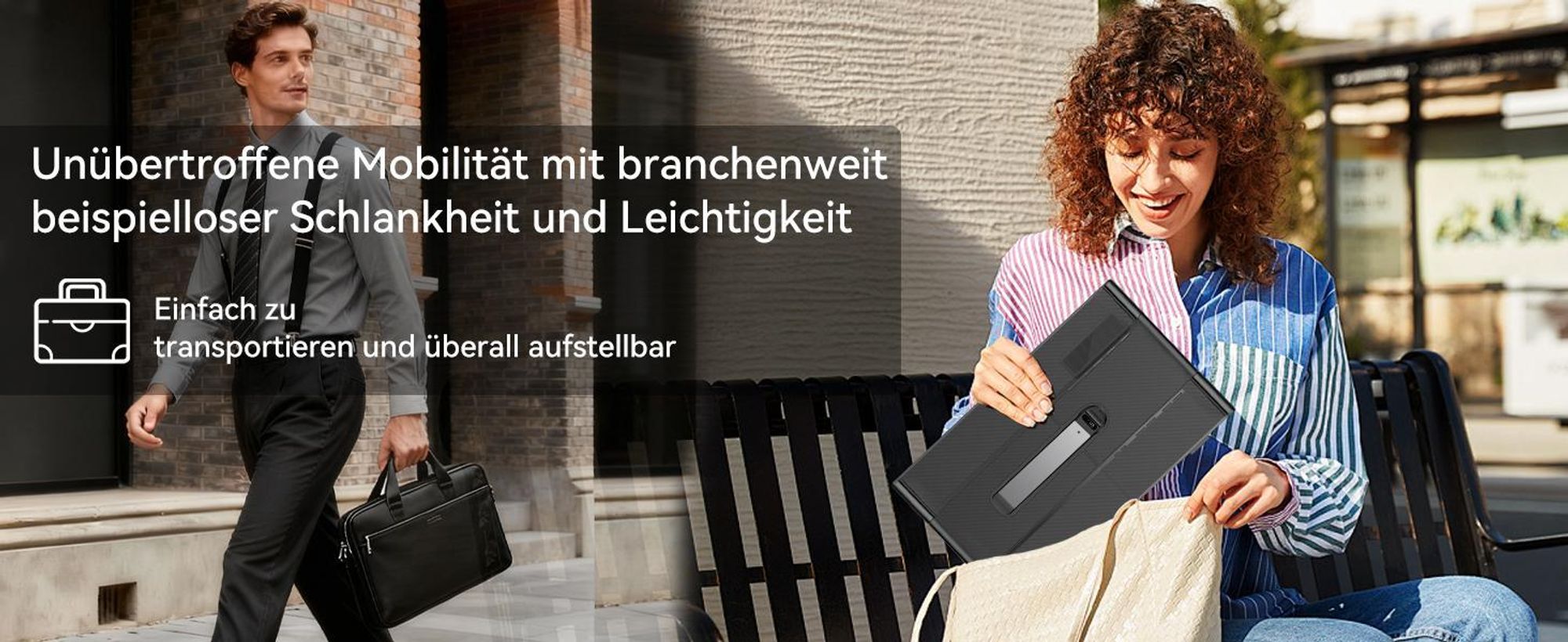Blackview 14" Tragbarer Dual-Screen-Laptopmonitor, ultradünn FHD Computerbildschirm für 13.3"-17,3" Laptops, 180° horizontal drehbar