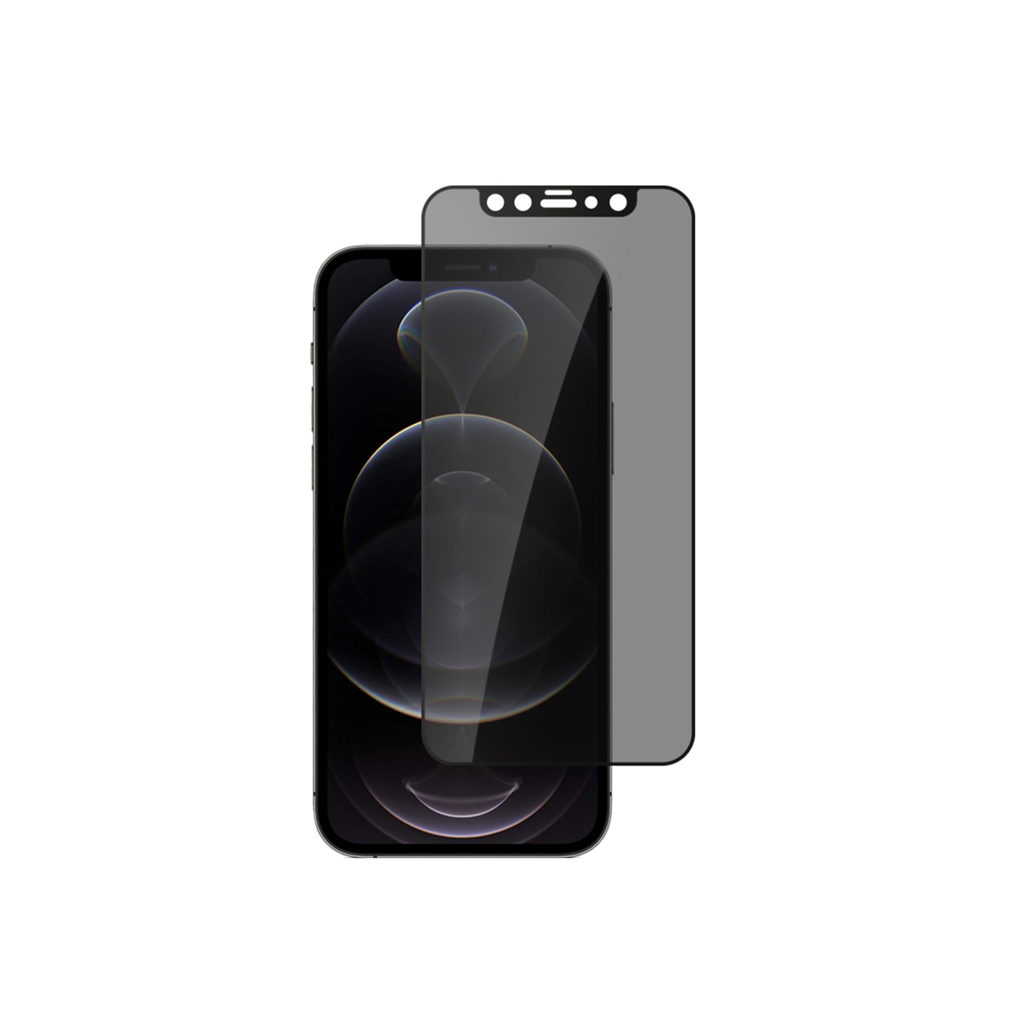 alkaya. iPhone 12/12 Pro Displayschutzglas Privacy, Panzerglas, Schutzfolie