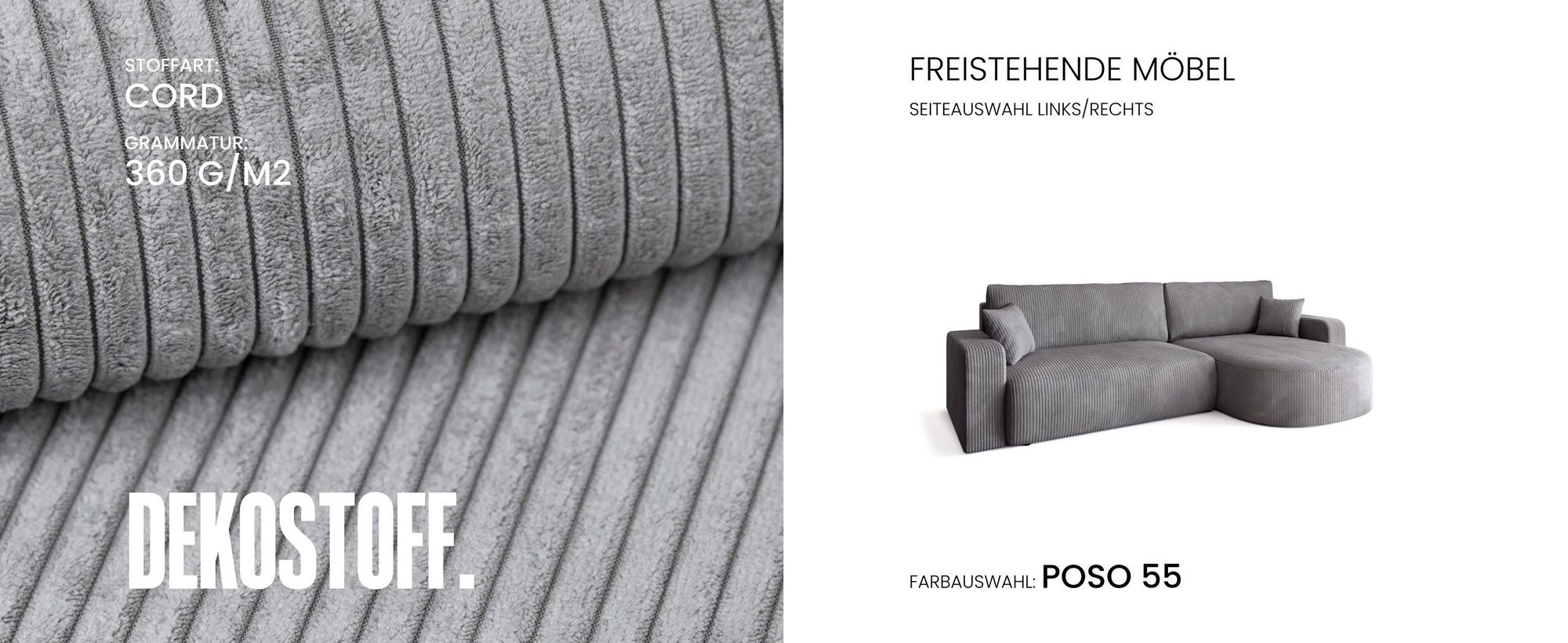 BroMARKT Ecksofa BISK Schlaffunktion Bettkasten L-Form 120x200 cm Vanille