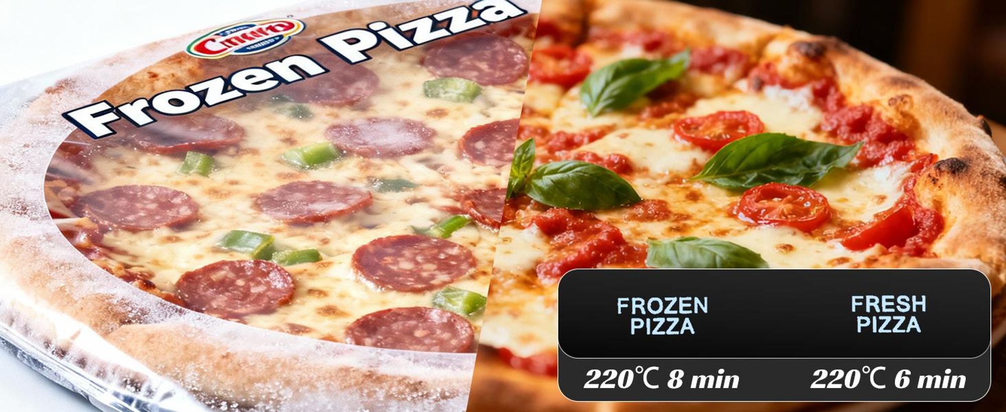 Aigostar Heißluftfritteuse XL 745 cm² Garfläche, Pizzafunktion, Doppelheizung, Sichtfenster, 11 Programmen 2200 W leiser, Extra-Crisp Technologie
