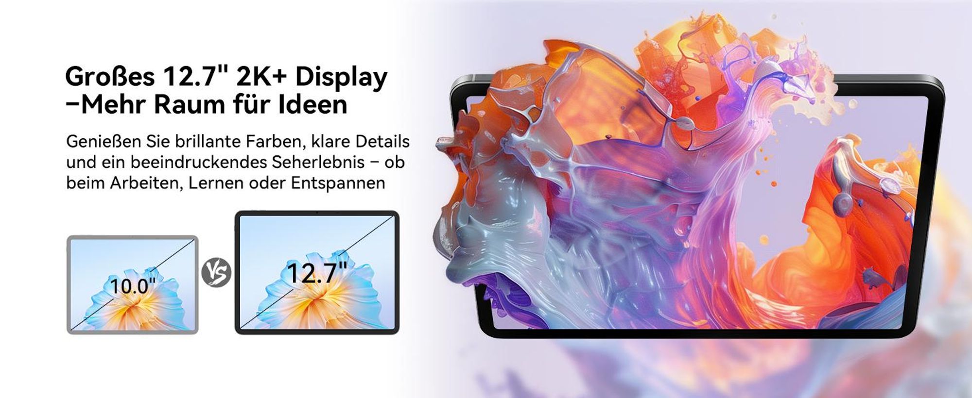 Blackview Link 8 Tablet 12.7", 2K+ IPS Display, 90Hz, Android 15, Gemini AI, 18(6+12)GB RAM+256GB ROM+2TB TF, 8400mAh, PC Mode, Gemini AI