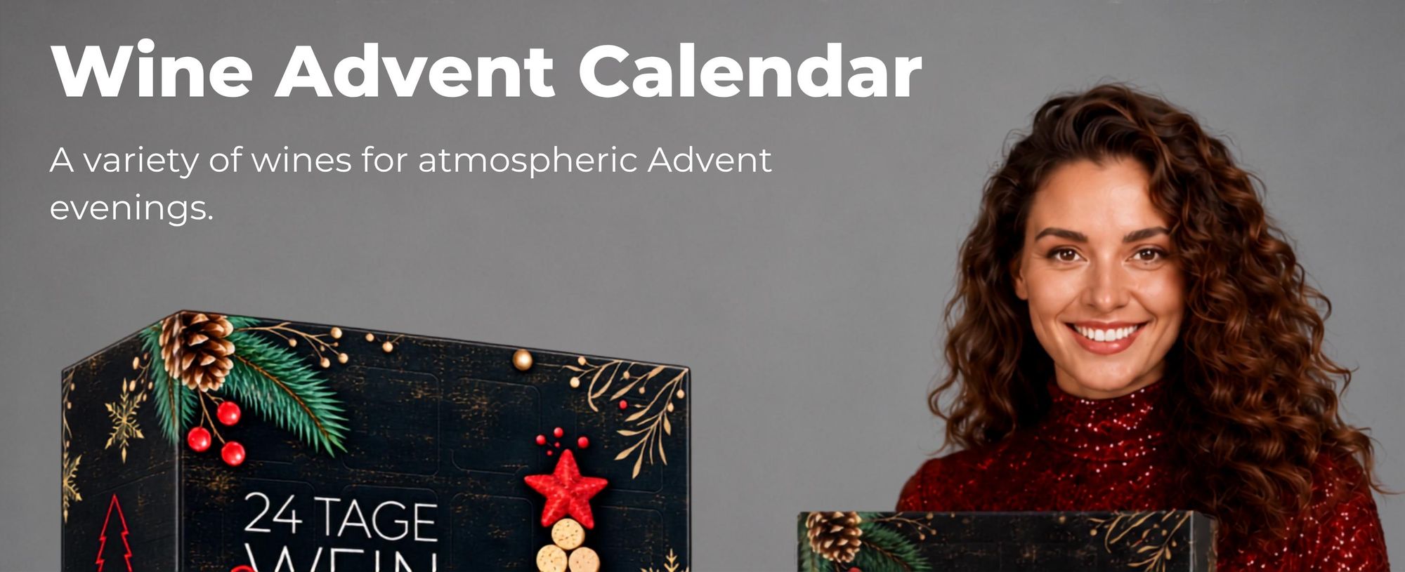 BOXILAND® vínový adventný kalendár 2026, 24 vín 0,25 l, červené biele rosé