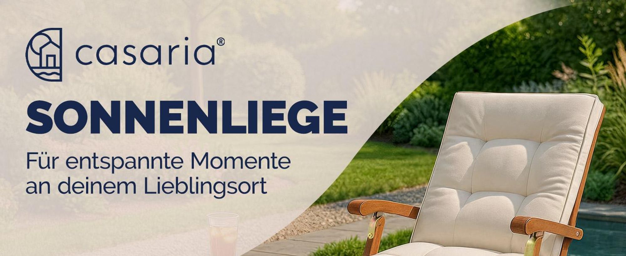 Casaria® 2x Sonnenliege Klappbar Holz Gartenliege 2 Personen Rückenlehne 4-fach verstellbar Fußteil abnehmbar Liegestuhl Akazie FSC®-Zertifiziert Armlehne Garten Balkon