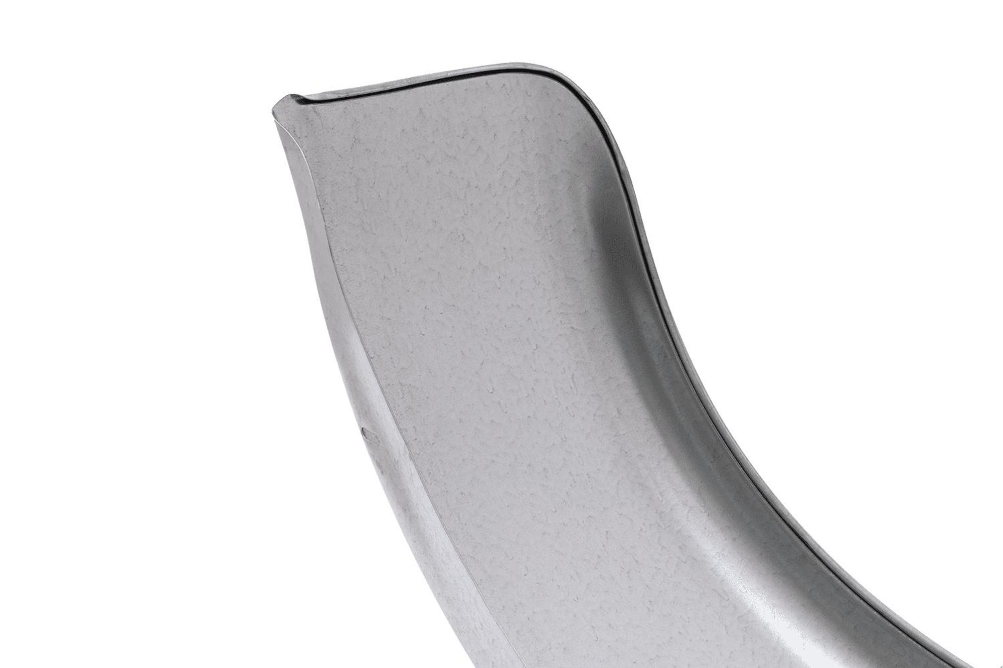 DE HAAN THRD 22155 Tandem-Kotflügel 14-15 Zoll aus verzinktem Stahl für Pkw-Anhänger 1550x220 mm als robuster Radkasten