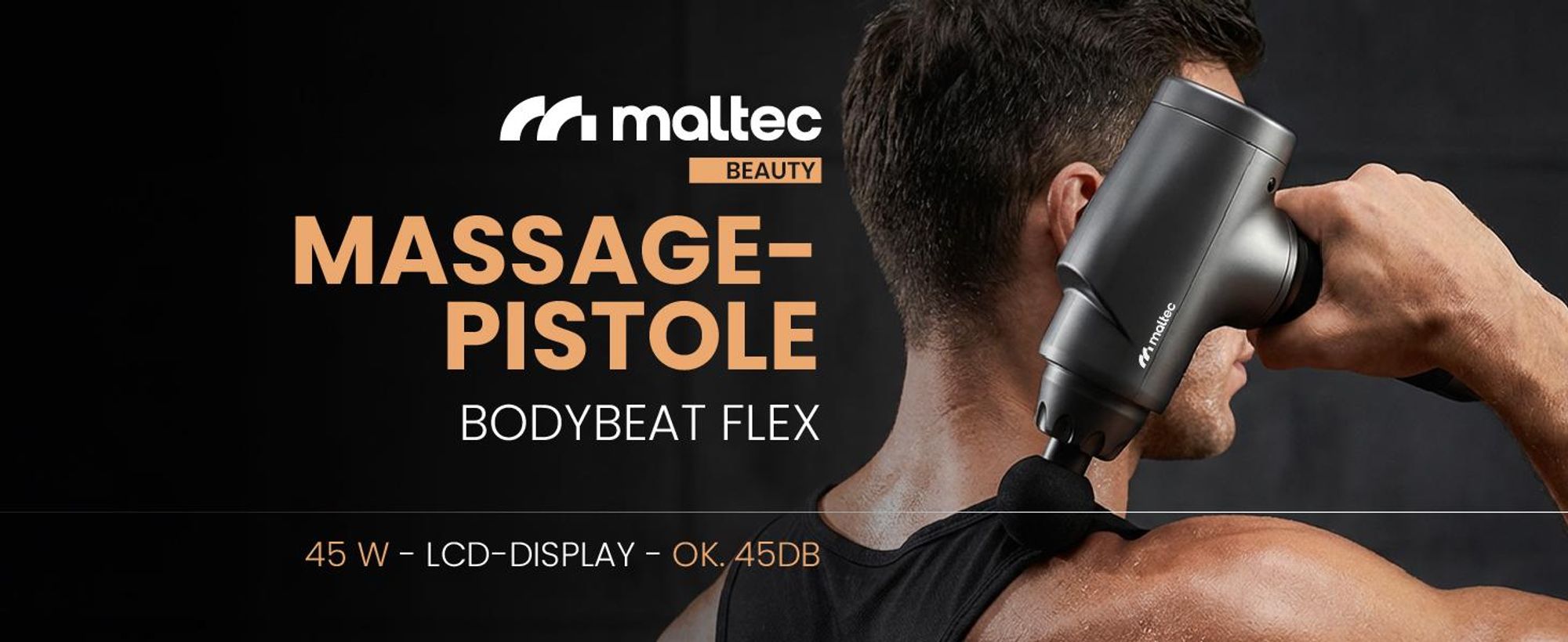 Massagepistole Massage Gun 1Köpfe Nacken Schulter Rücken Körper Drucksensor Muskelmassage