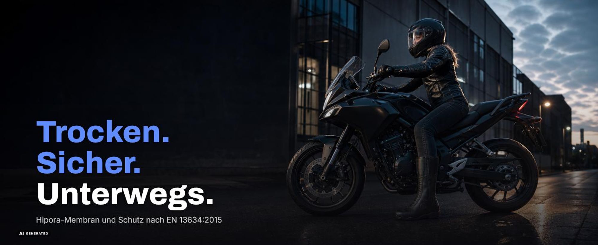 Bogotto Zora wasserdichte Damen Motorradstiefel, schwarz, 41