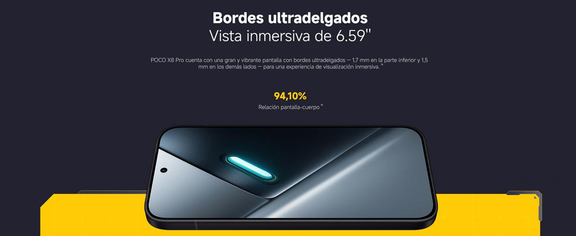 XIAOMI POCO X8 Pro, pantalla de 16,7 cm (6,59"), resolución de 2756 x 1268 píxeles, 8 GB de RAM, 256 GB de almacenamiento, cámara de 50 MP, color verde