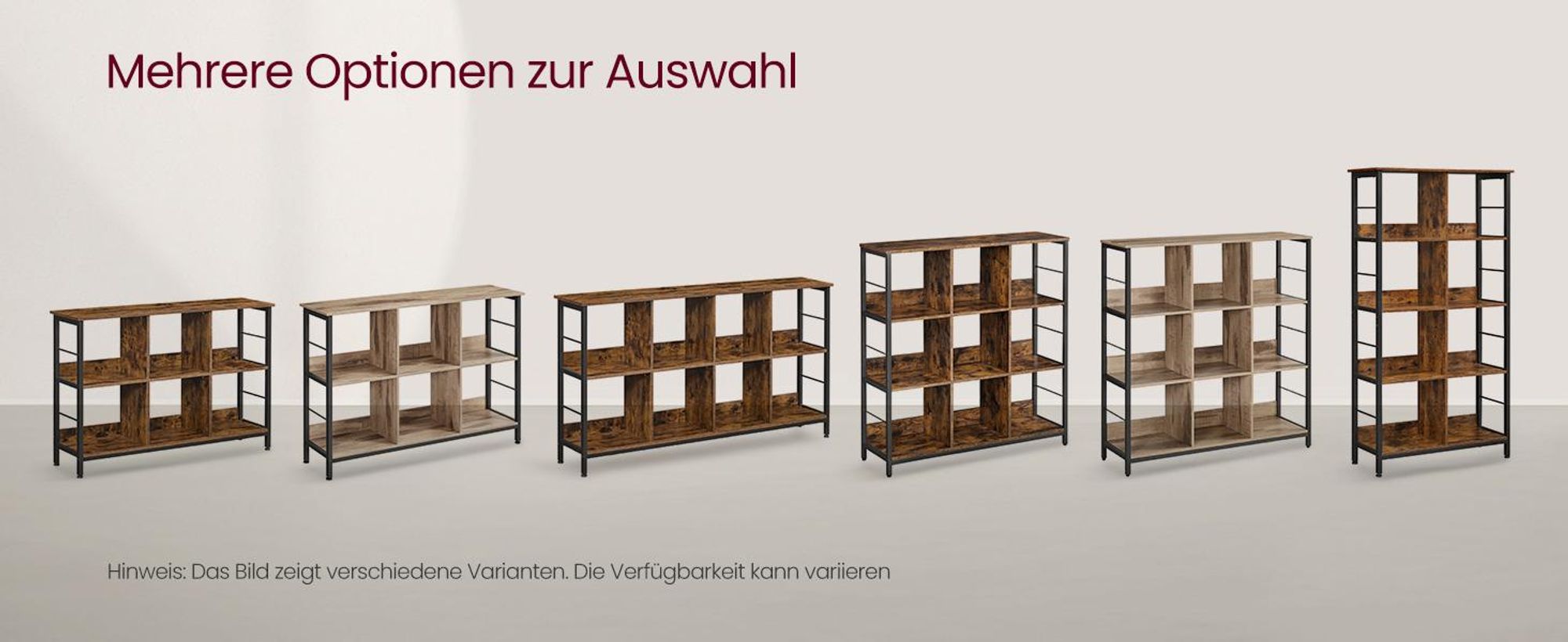 VASAGLE Regal mit 2 Ebenen, Bücherregal, Standregal mit 8 Fächern, für Wohnzimmer, Schlafzimmer, Arbeitszimmer