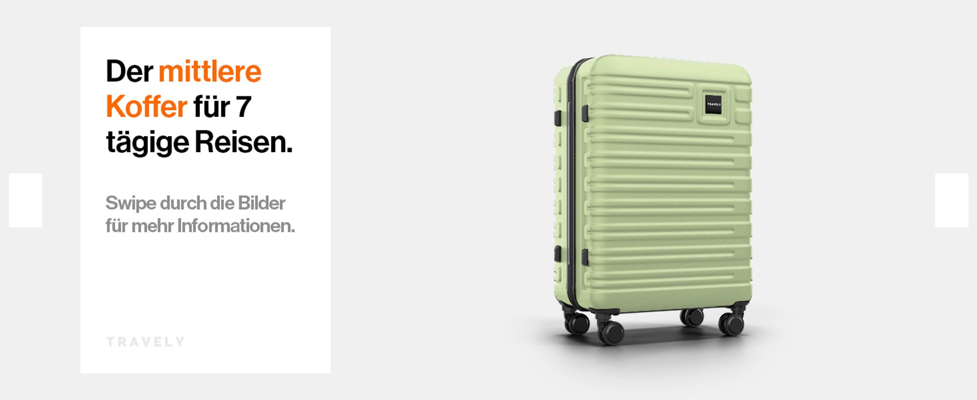 TRAVELY Premium Koffer Set: 77cm, 67cm & 55cm Handgepäck Koffer in einem Set, sehr robuste Reisekoffer mit sanften Rollen & TSA Schloss, Reisekoffer, Koffer & Trolleys