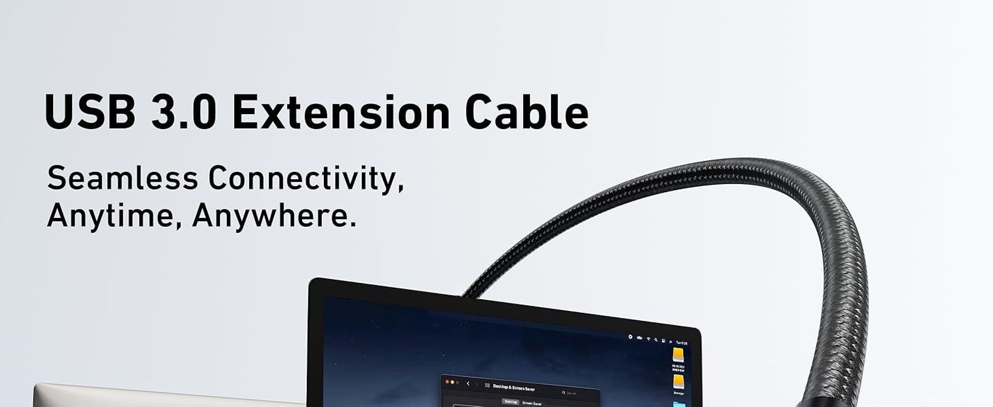 BENFEI Kabeladapter USB 3.0 Verlängerungskabel 2m 5Gbps