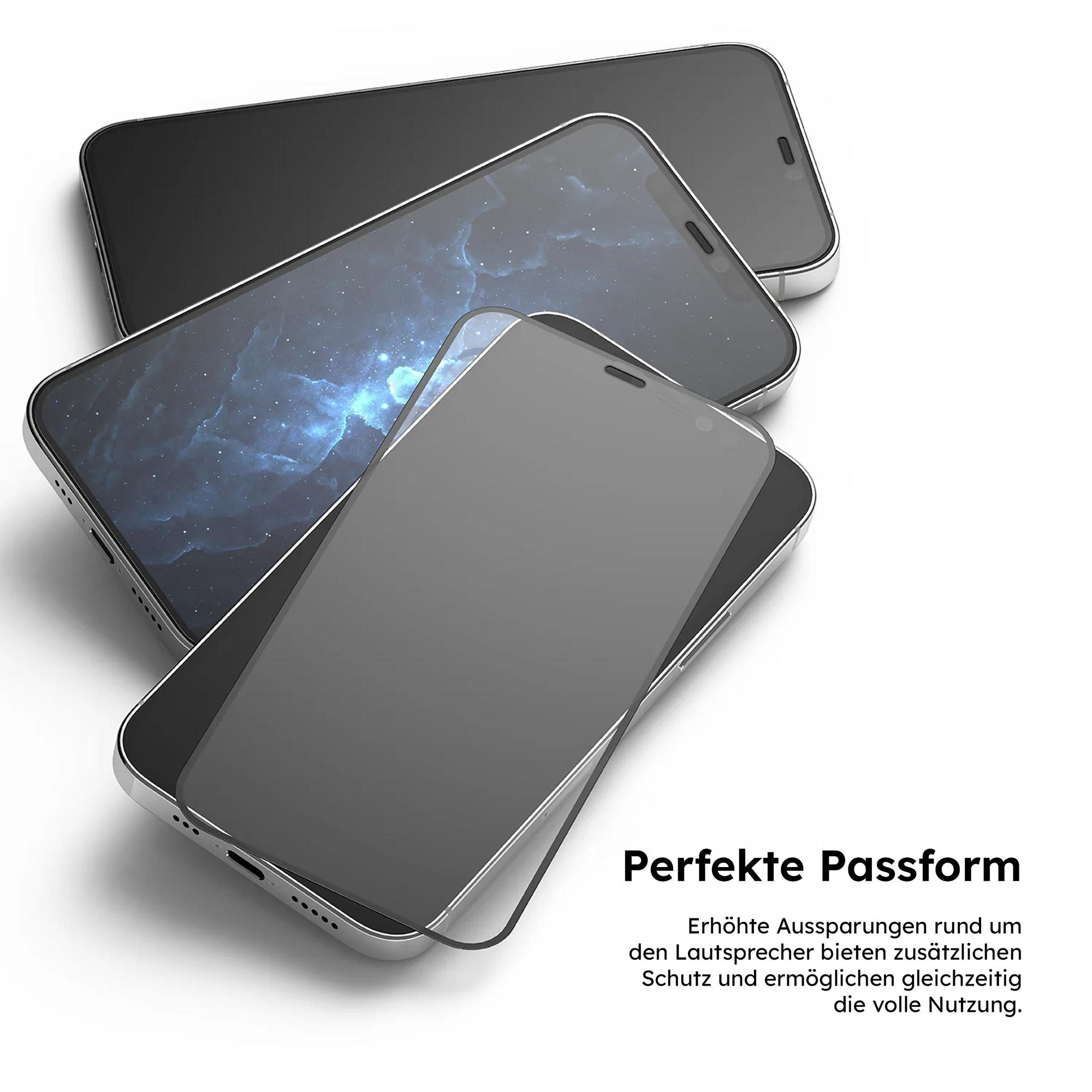 alkaya. iPhone 12/12 Pro Displayschutzglas, Panzerglas, Schutzfolie - Transparent