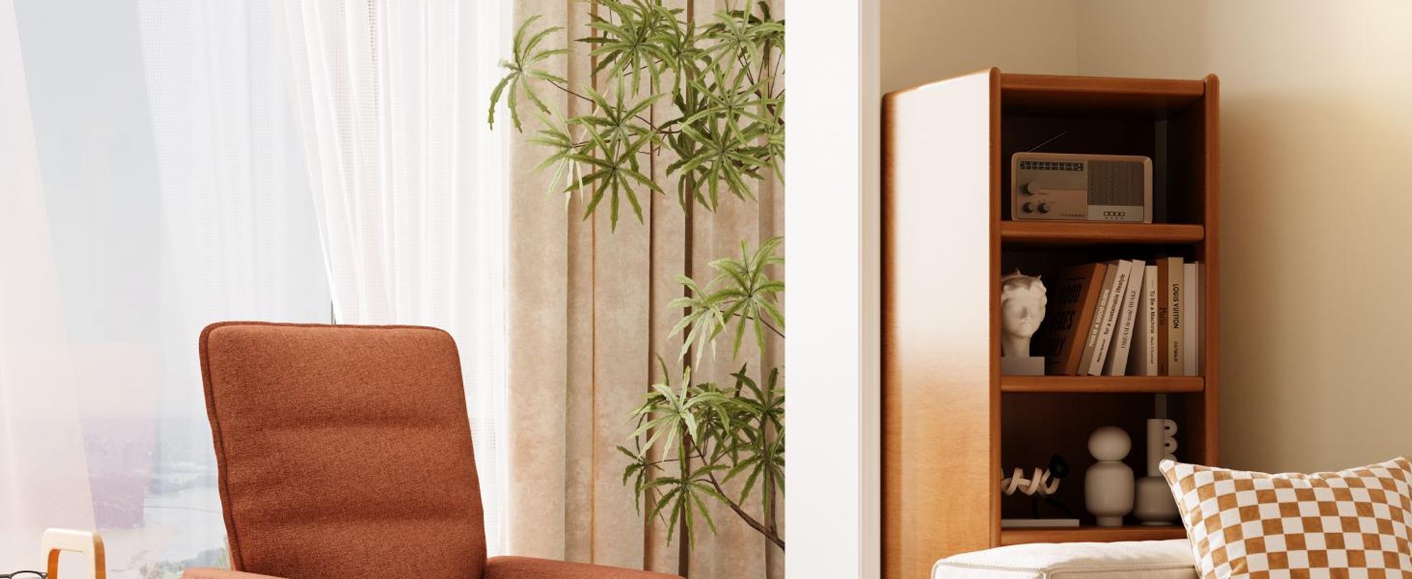 FLEXISPOT Elektrischer Relaxsessel mit Liegefunktion 105°–155°, Verstellbarer TV- & Fernsehsessel für Wohnzimmer, Rückenlehne & Fußstütze(Orangebraun)