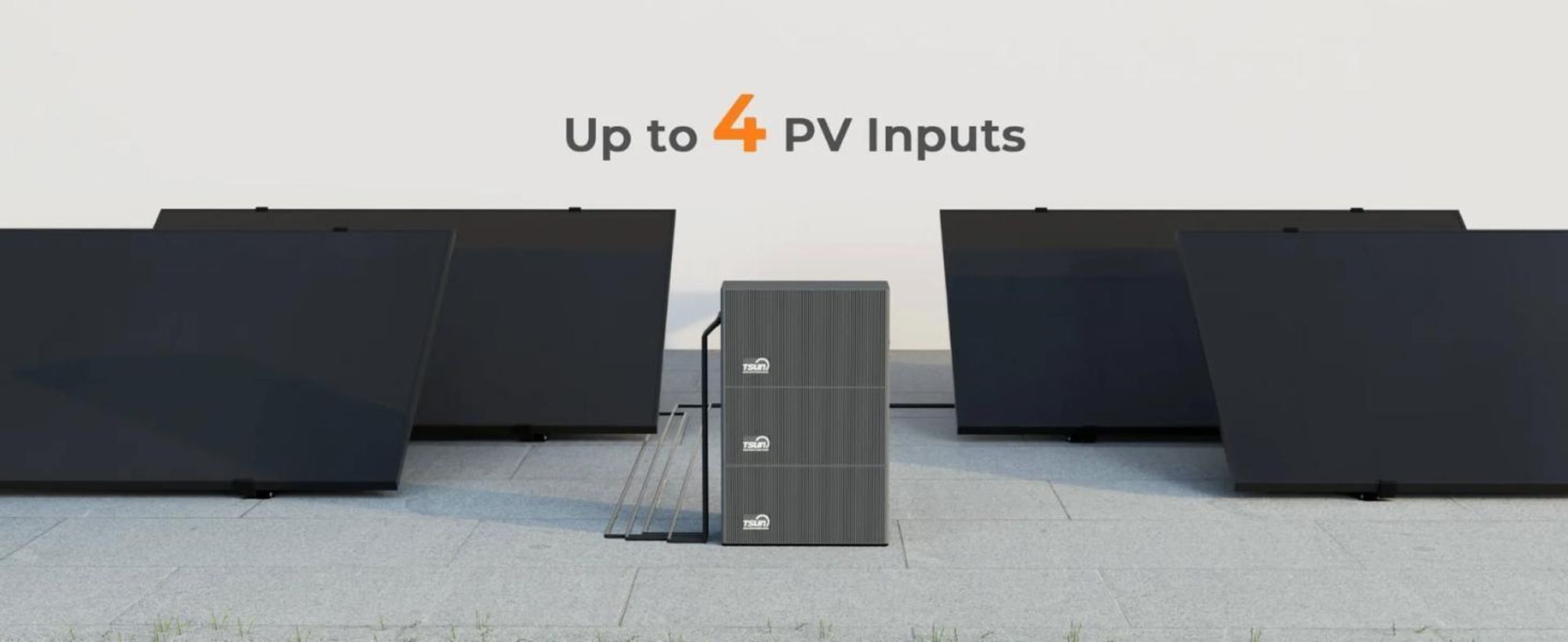 Balkonkraftwerk Speicher TSUN DCU2000Lite 2kWh (bis 10 kWh erweiterbar), 314Ah Industriezellen, 2400W PV Input mit Dual MPPT, Plug & Play (0% MwSt)