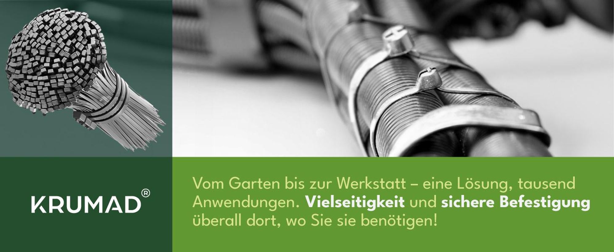 KRUMAD Kabelbinder Set 100 Stück 4x150 mm Grau, Reißfest & UV-Beständig, Vielseitige Kabelbinder für Kabelmanagement, Haushalt, Garten & Werkstatt