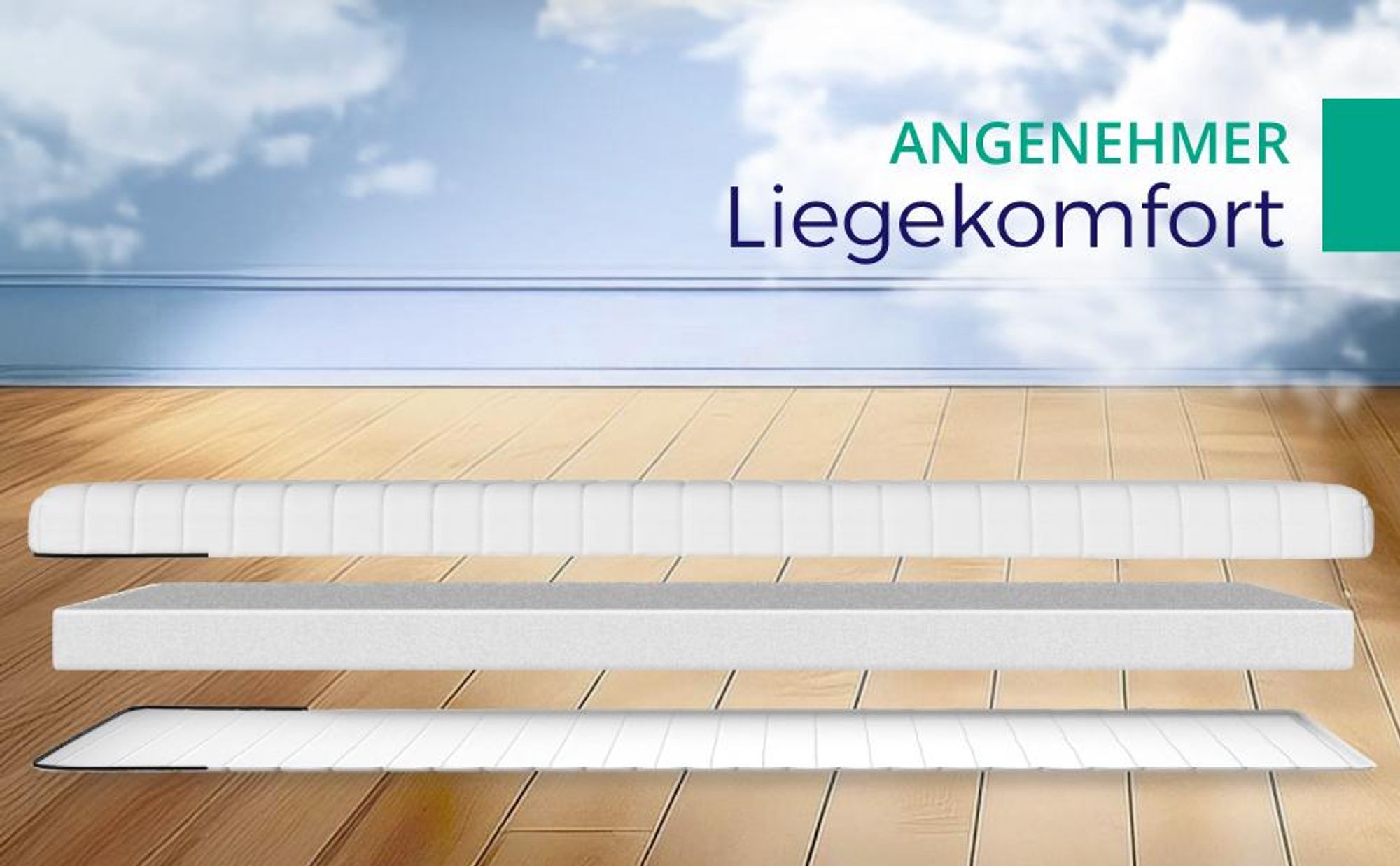 Kaltschaummatratze 140x200 cm – 11 cm hoch – Ergonomische Matratze H3 – Atmungsaktiv & Komfortabel