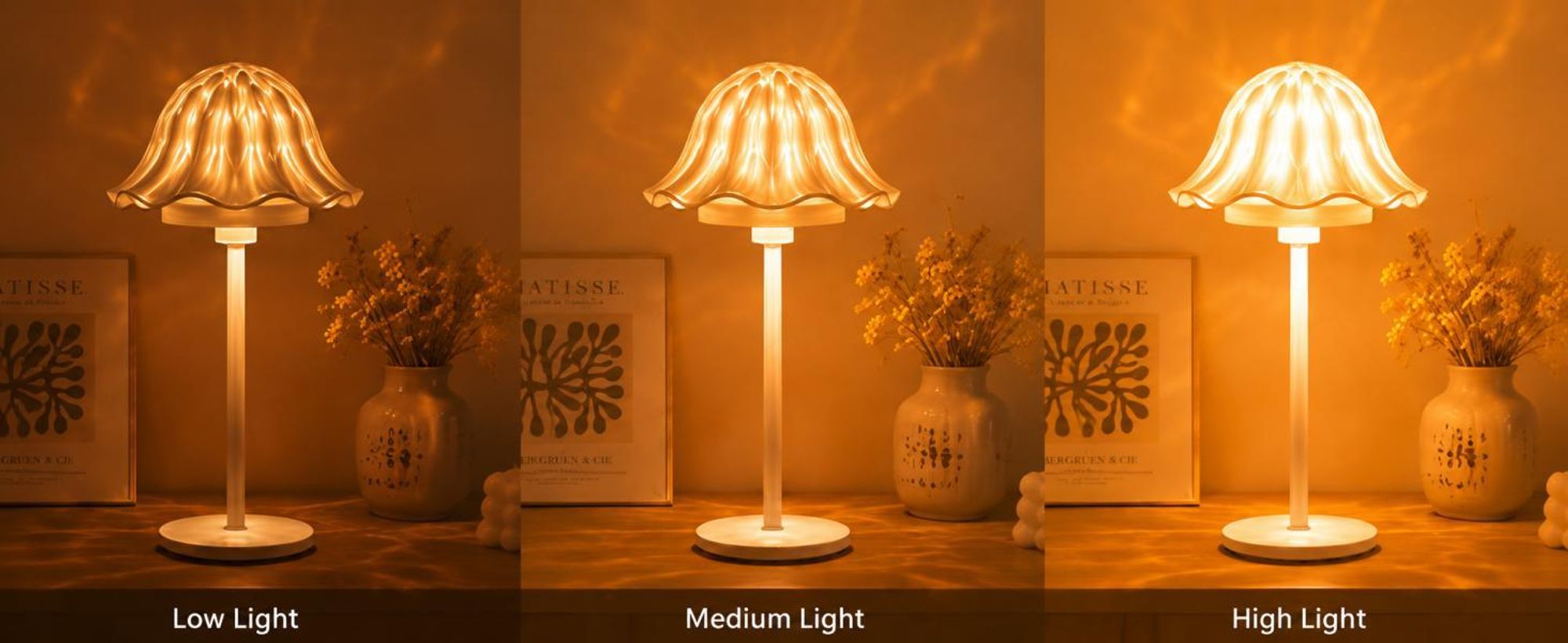 LED Tischlampe, 5200mAh, Kabellose Stufenlos Dimmbar, 3 Farbtemperatur, Touch & Fernbedienung, 16 RGB, Atmosphärenlampe, Projektionslampe, Nachtlicht