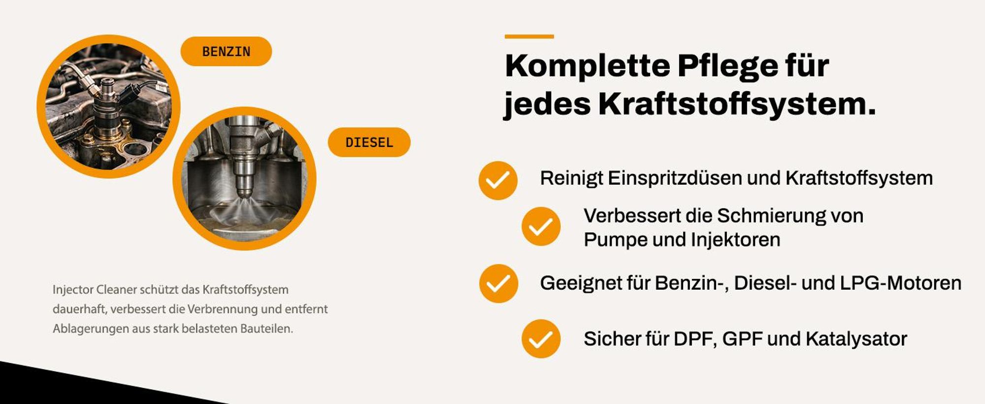 Metal Guard Kraftstoffadditiv Set 1000 ml Diesel Benzin LPG Injektorreiniger DPF FAP für 10.000 km Einspritzdüsen Schutz