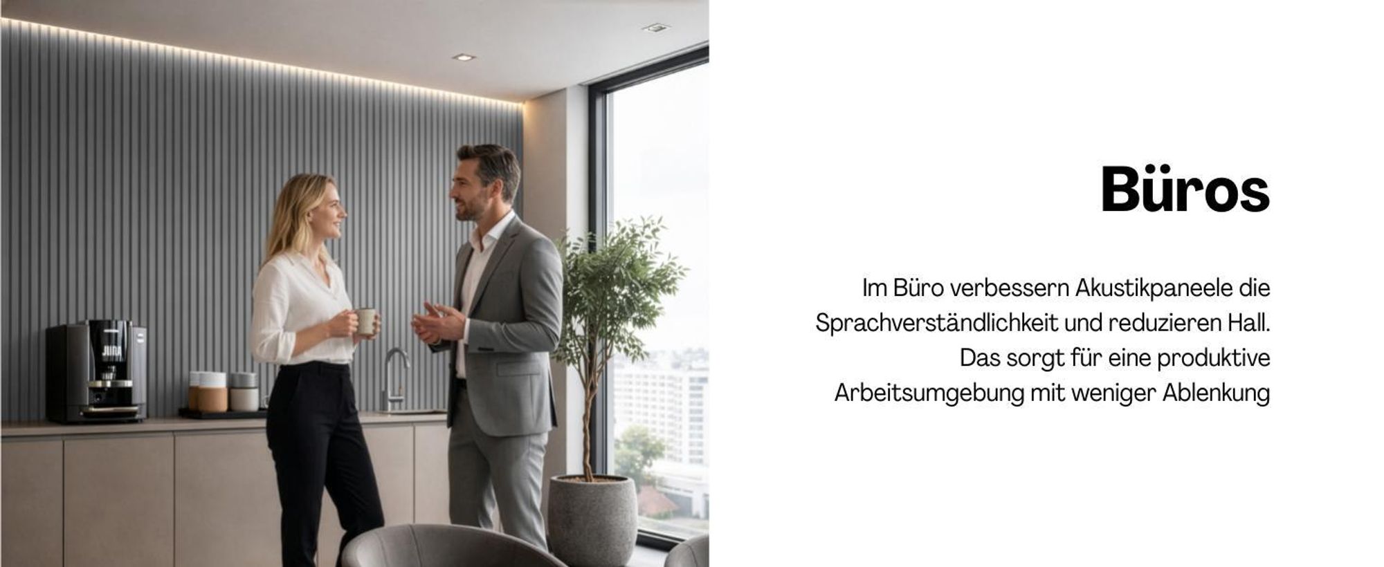 AKUSTIKO Lamella Akustikpaneele 4 Stück 280x60cm - flexible Filz MDF Wandpaneele fugenlos - überlappende Holz Lamellenwand, Paneel grau - Akustik Wandverkleidung (6.72m² Grey Ash)