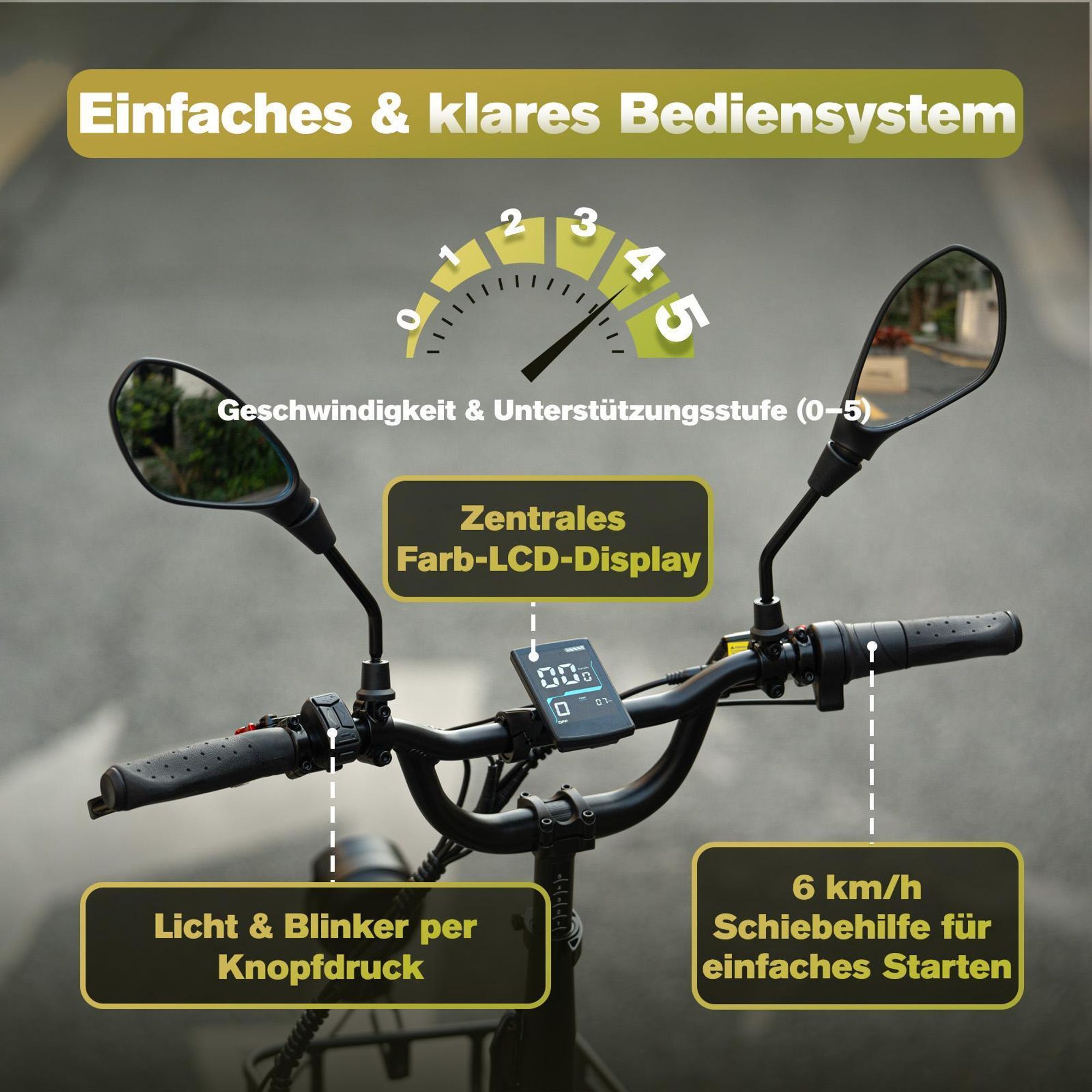 Elektrofahrrad FAFREES F20 Mate II - Motor 250W Akku 48V25AH 20" Reifen Hydraulische Scheibenbremse - Olivgrün