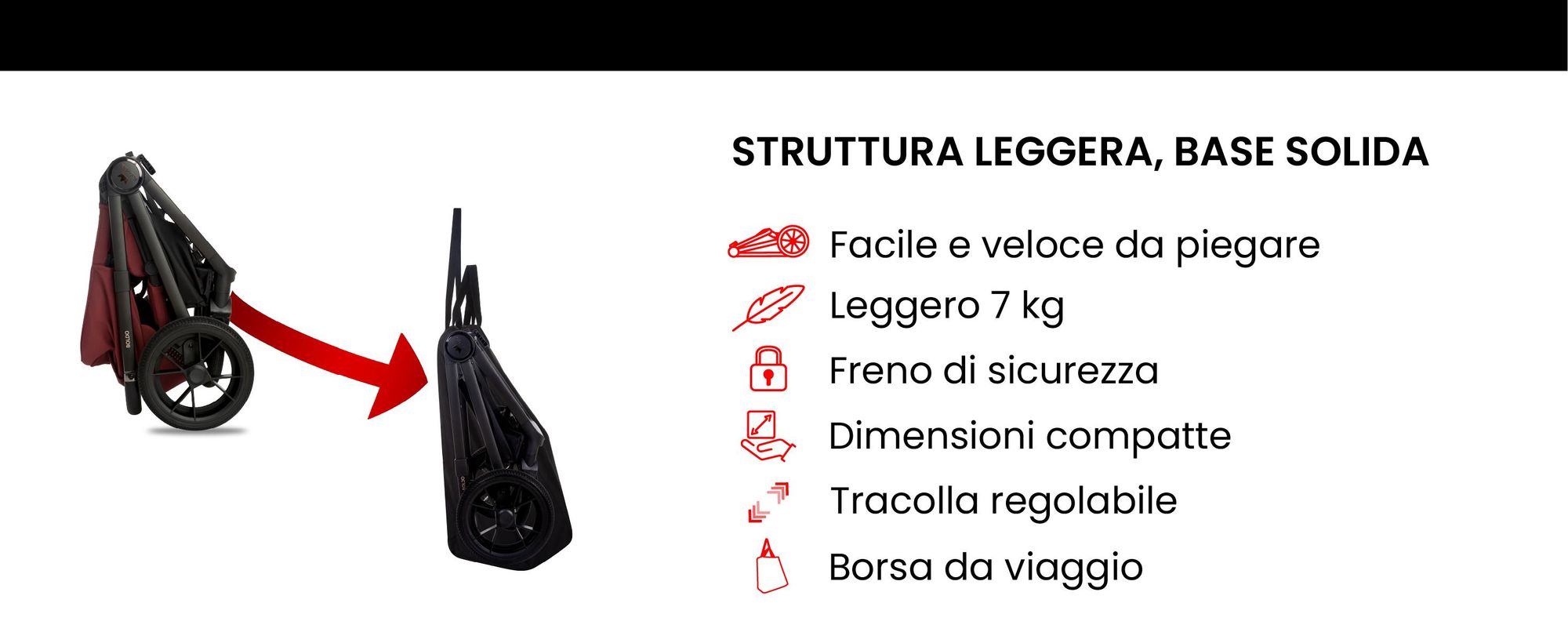 BabyLux® Passeggino 4in1 Set BOLDO, Pieghevole e Leggero, Set di Passeggini Combinati incl. Navicella, Passeggino da Viaggio, Seggiolino, Base Auto