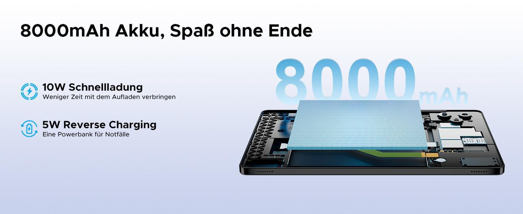 DOOGEE Tab G6 - Tablet ,Android 16, 11 Zoll, 36(6+30)GB+256GB(bis 2TB erweiterbar), 4G LTE, 90Hz,8000mAh,Widevine L1