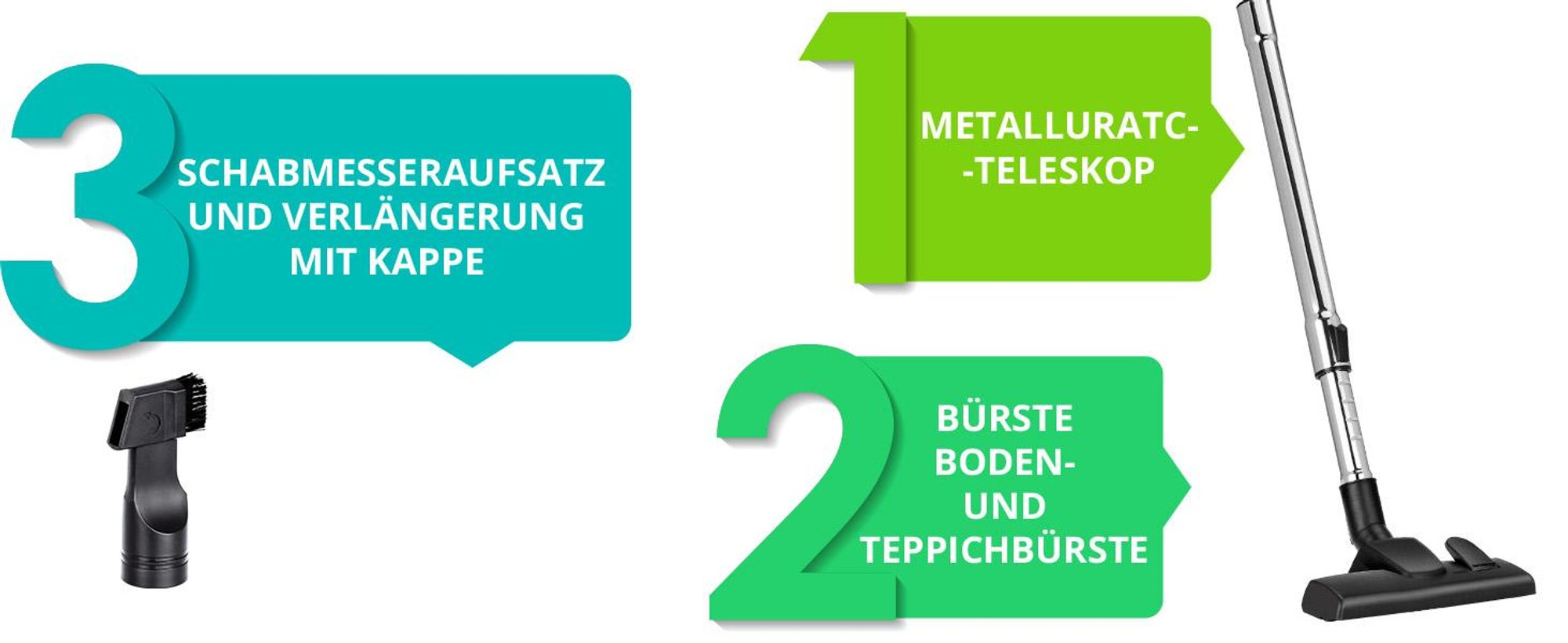Beutelstaubsauger - stark - leise, Handheld - Zimmer MPM MOD-53