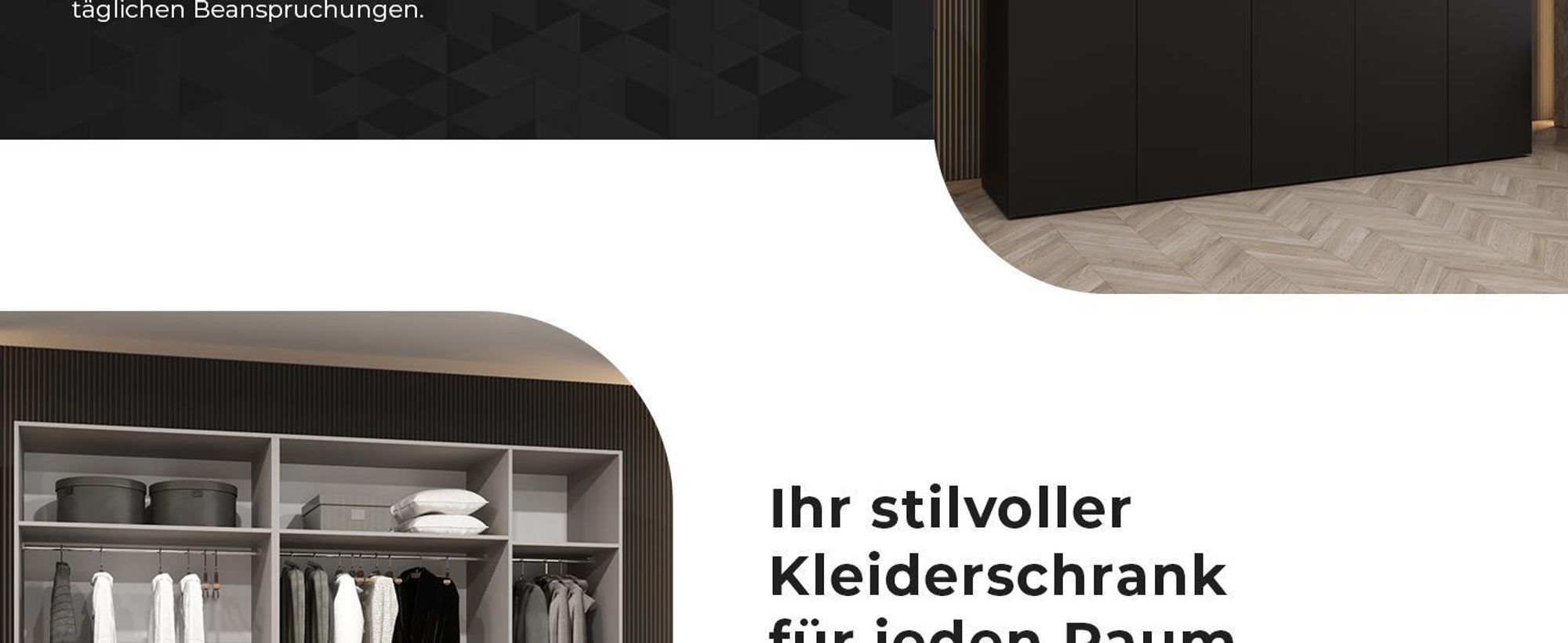 MEBLE KRYSPOL, Kleiderschrank, Schrank 150 cmx202x52, Schwarz, Kaschmir