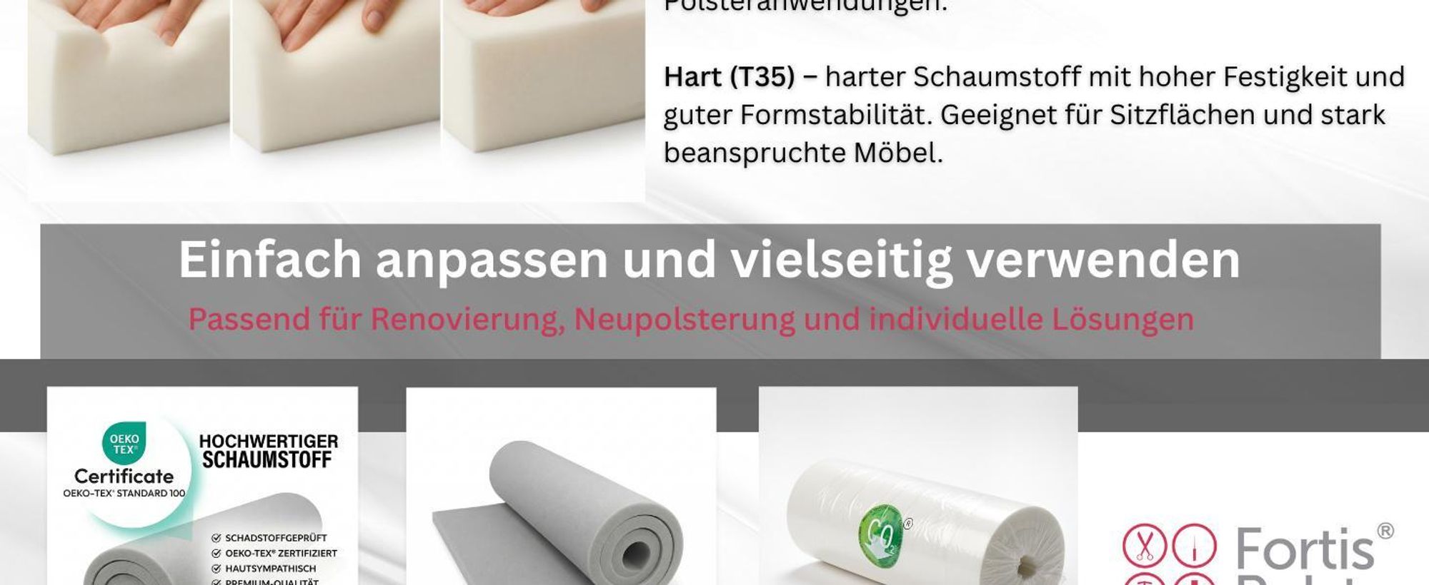 Kaltschaum RG25/44 200x140x2 cm | Polsterschaum Schaumstoffplatte für Möbel, Matratzen & DIY