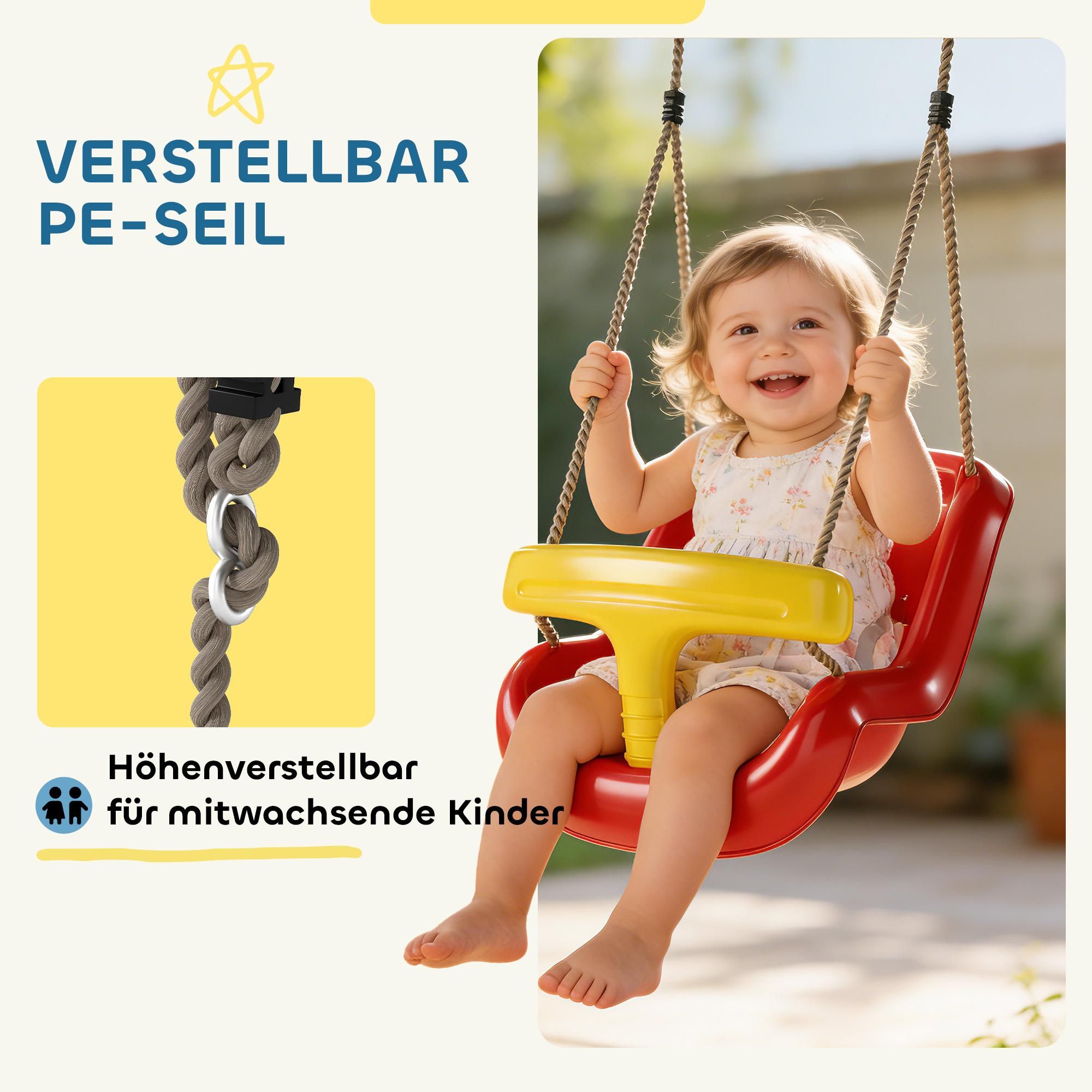 Schaukelsitz Monate rot