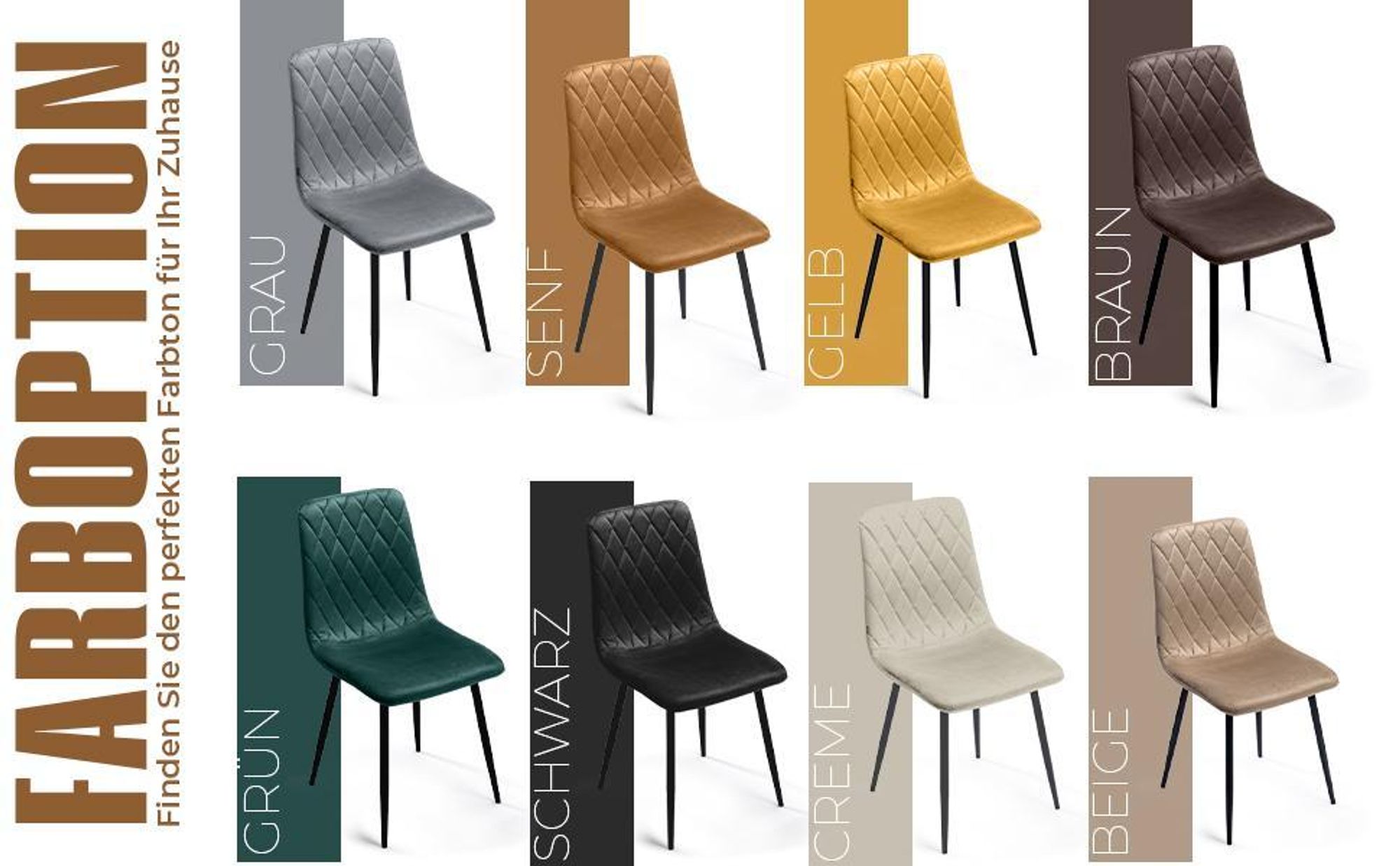 Lina® Elisia Esszimmerstuhl im modernen Design - Samt - Bequemer Stuhl für Ihr Esszimmer, hochwertiger Stoff, ergonomische Form - 2er Set - Beige